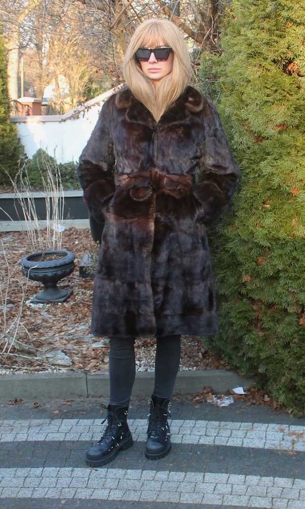 FUTRO Z NOREK-NORKI- PASEK-PŁASZCZ-TRENCZ XS/XXS