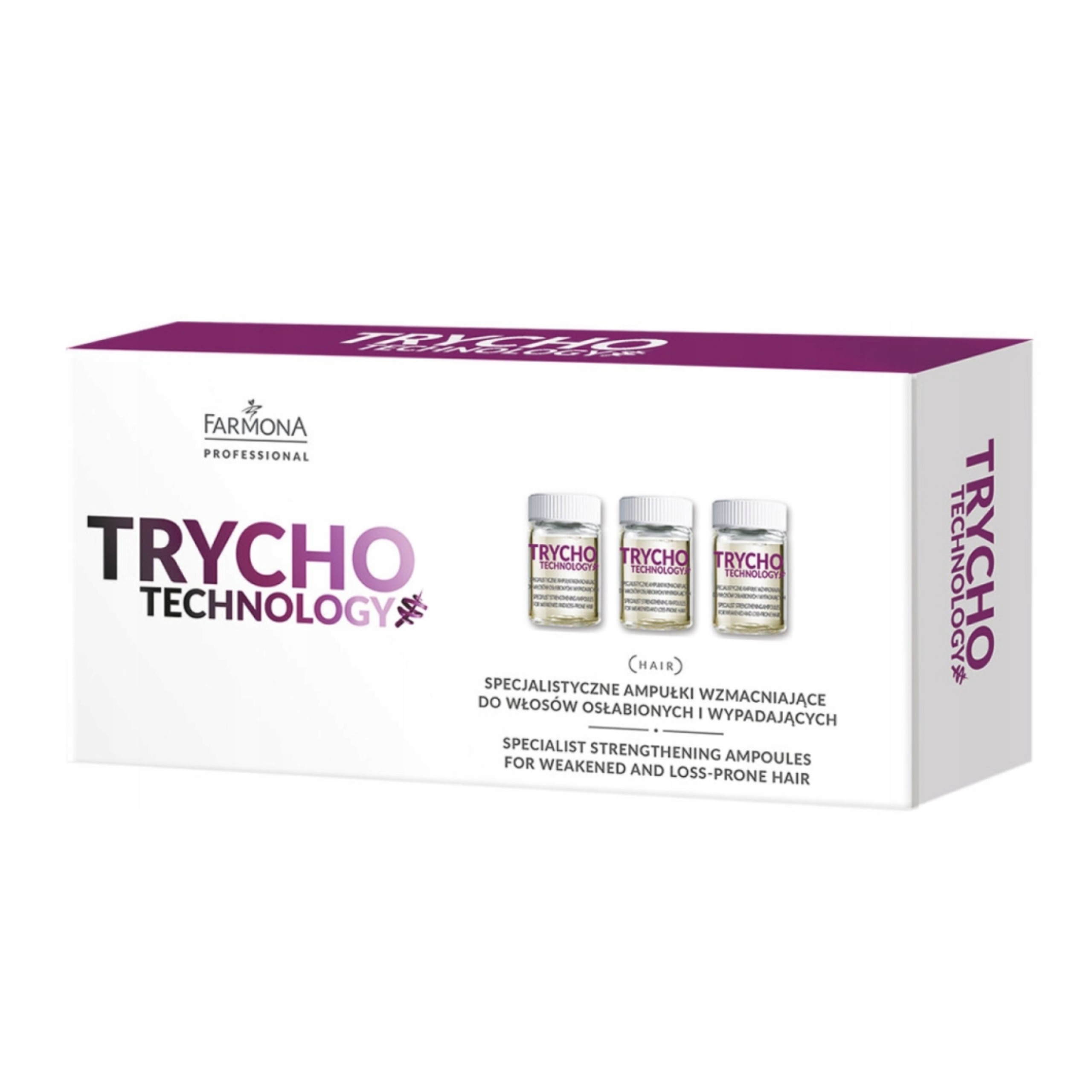 Posilující ampule na vlasy s vitamínem B3 Farmona Trycho Technology 10x5 ml