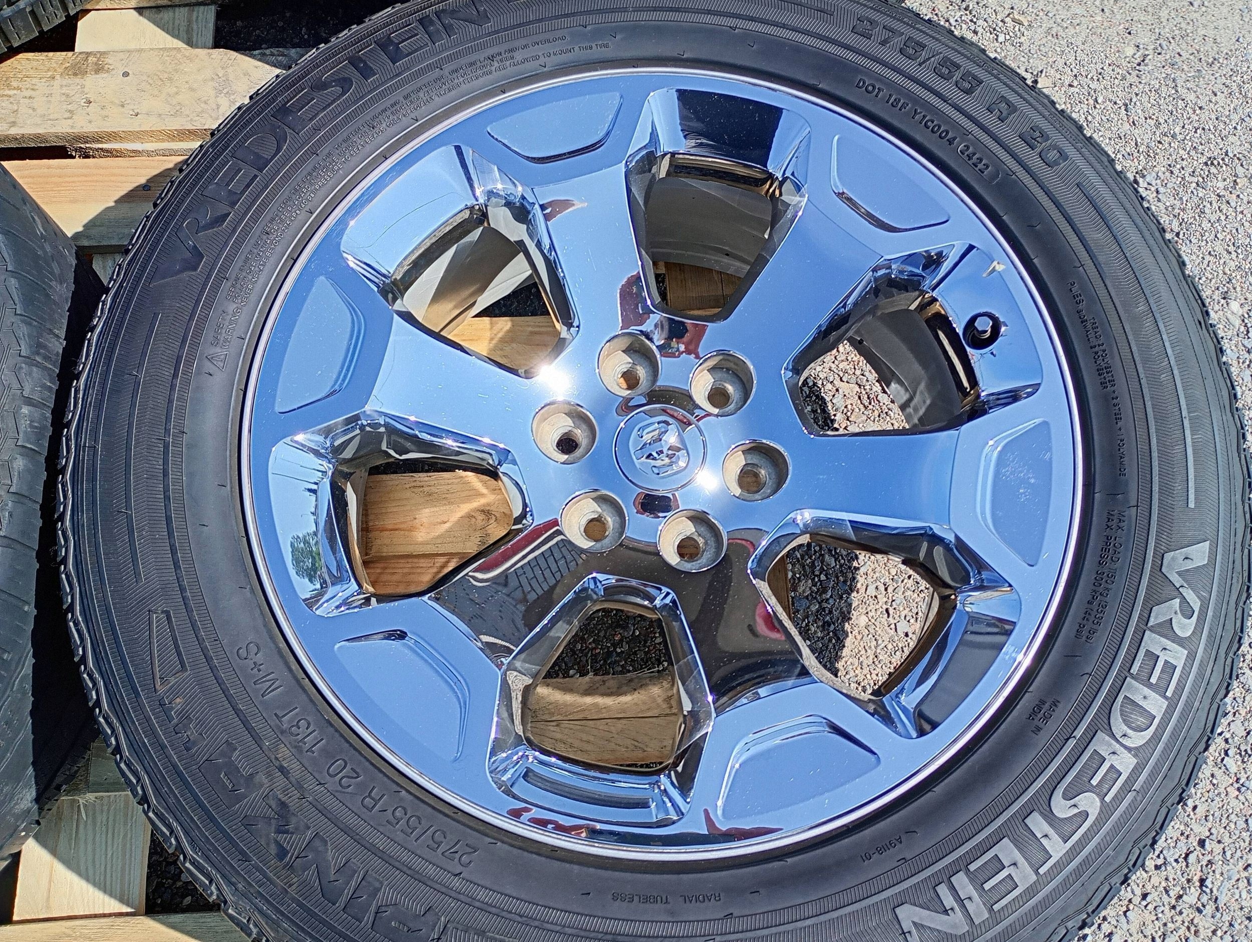 wheels disc discs tyres Chrom 6x139.70 20R komplet Dodge RAM 1500 2019