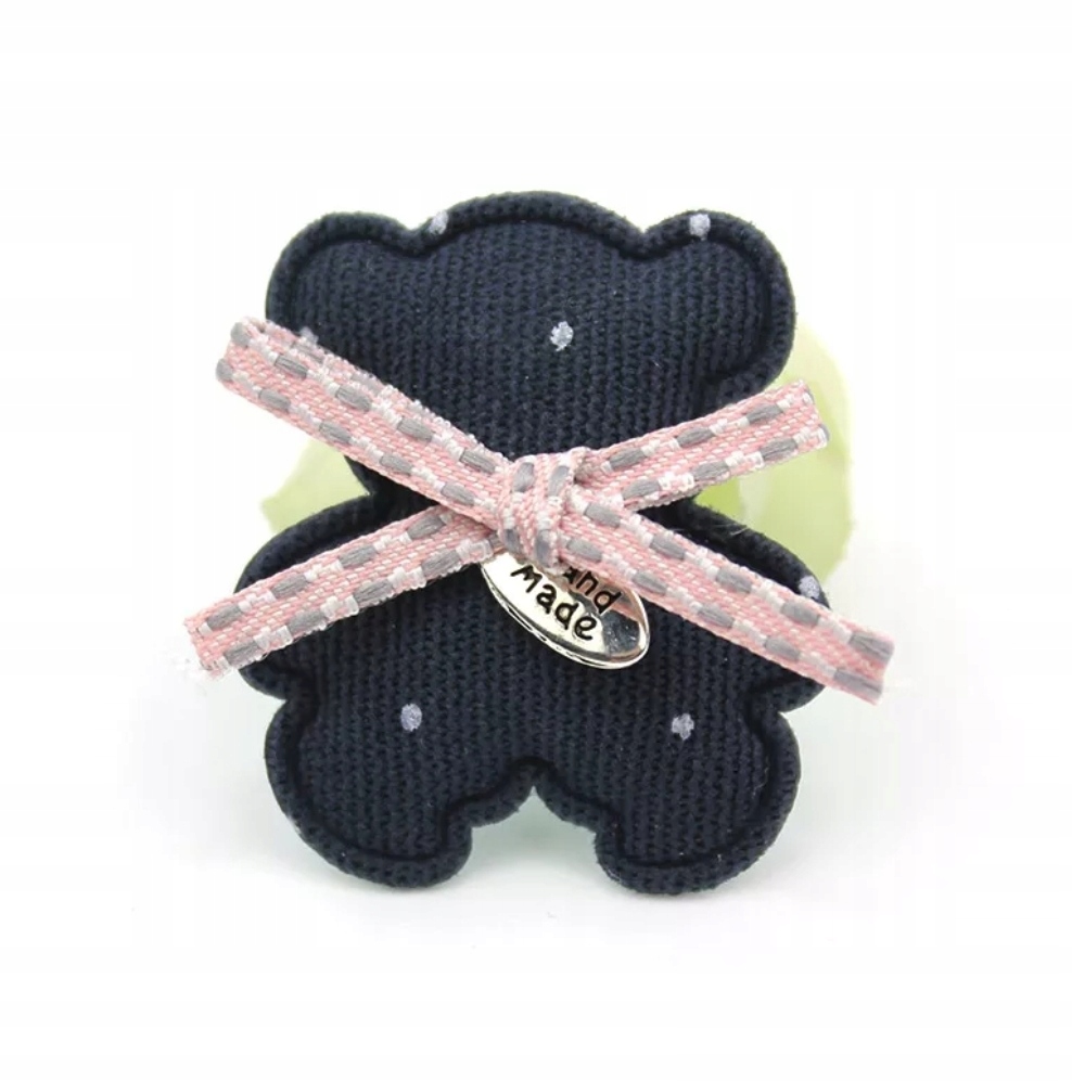 

Naszywka Miś HandMade czarny etykieta zawieszka