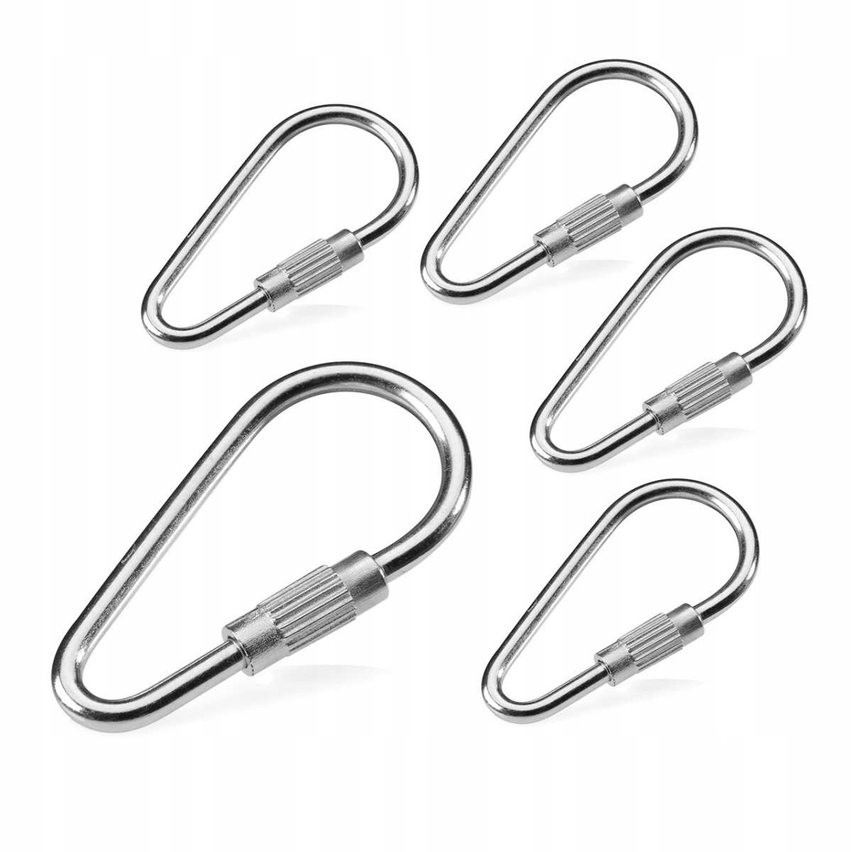 Levně Karabinky 10 Ks z z nerezové oceli pro papoušky – Diy díly