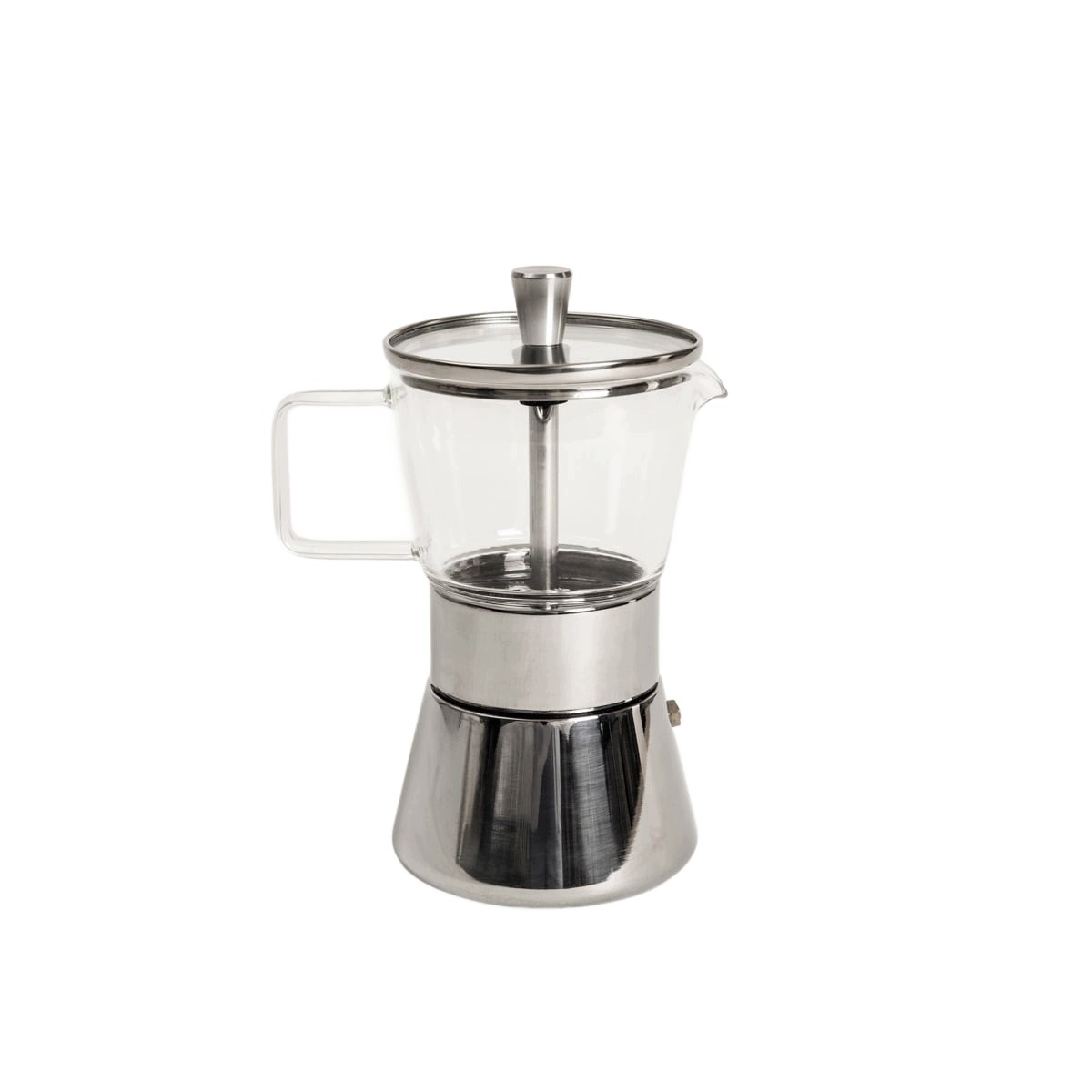 Kávovar Lumi Mokka ocelový se skleněným prvkem 6 cups Homla