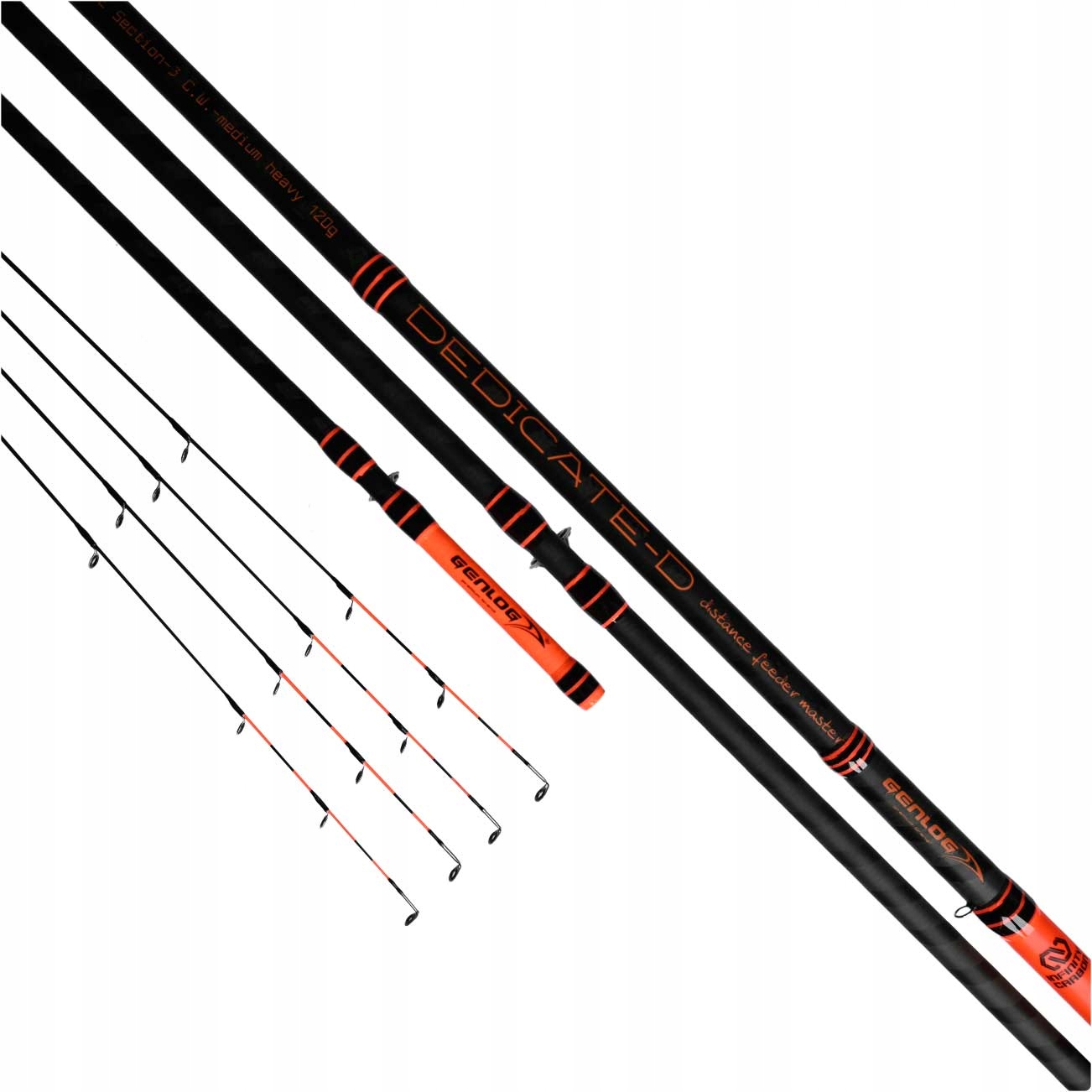 WĘDKA GENLOG DEDICATE-D DISTANCE FM 360/-120g Długość całkowita 360 cm