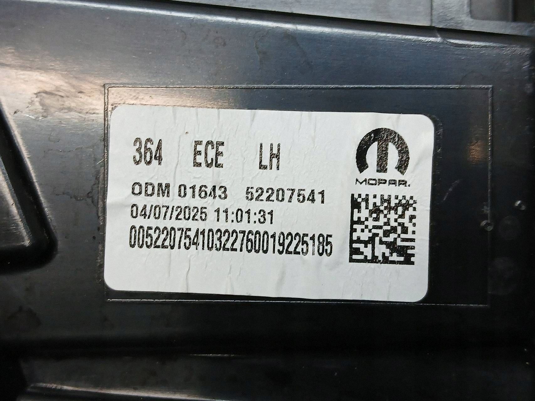 light rear part left FIAT 600 LED 52207541