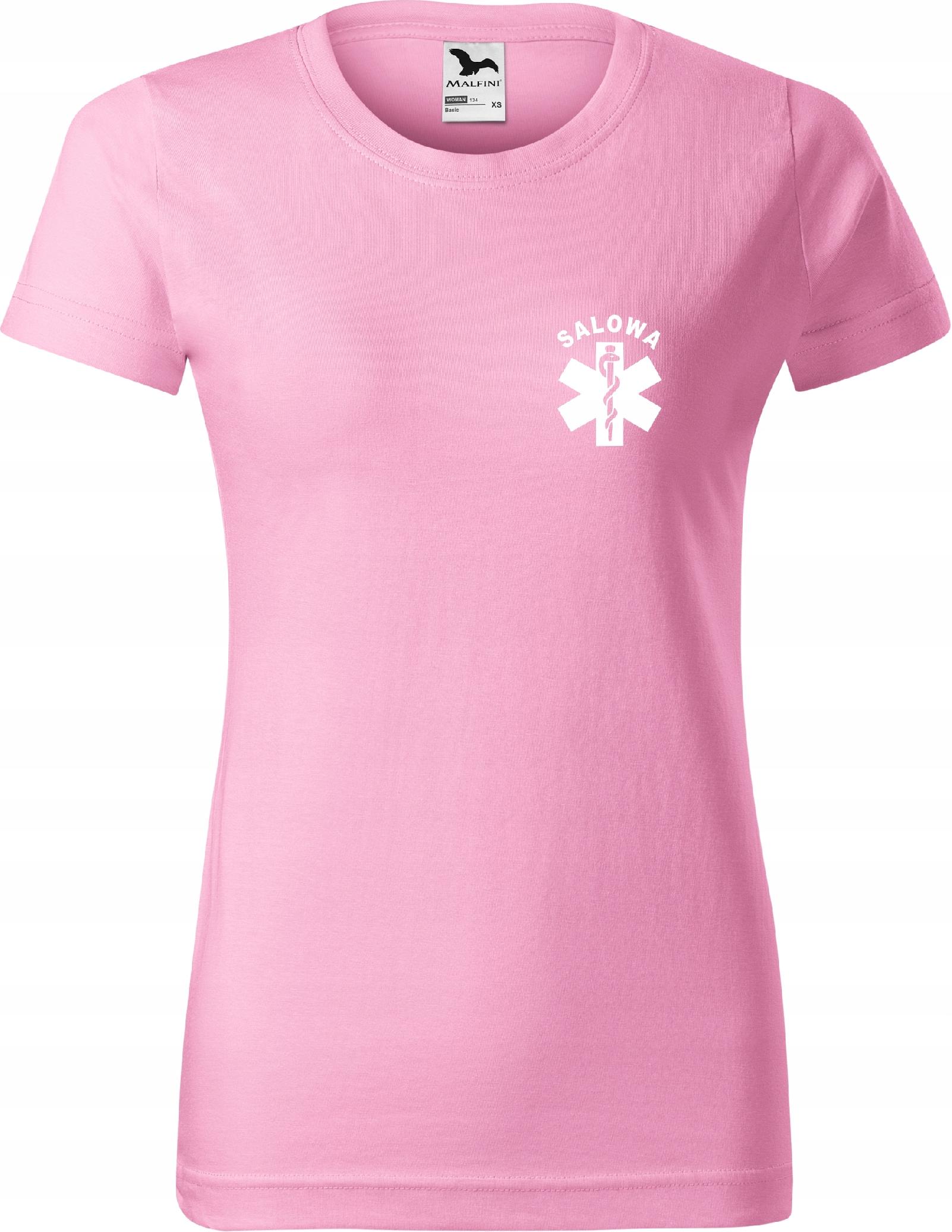 

Damska koszulka medyczna z nadrukiem Salowa r.XL