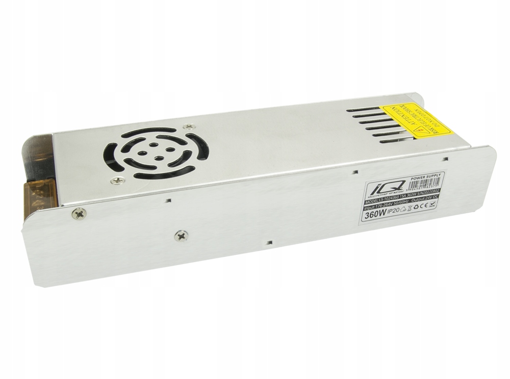 

Zasilacz Montażowy 24V DC 360W 15A Led Slim Taśm