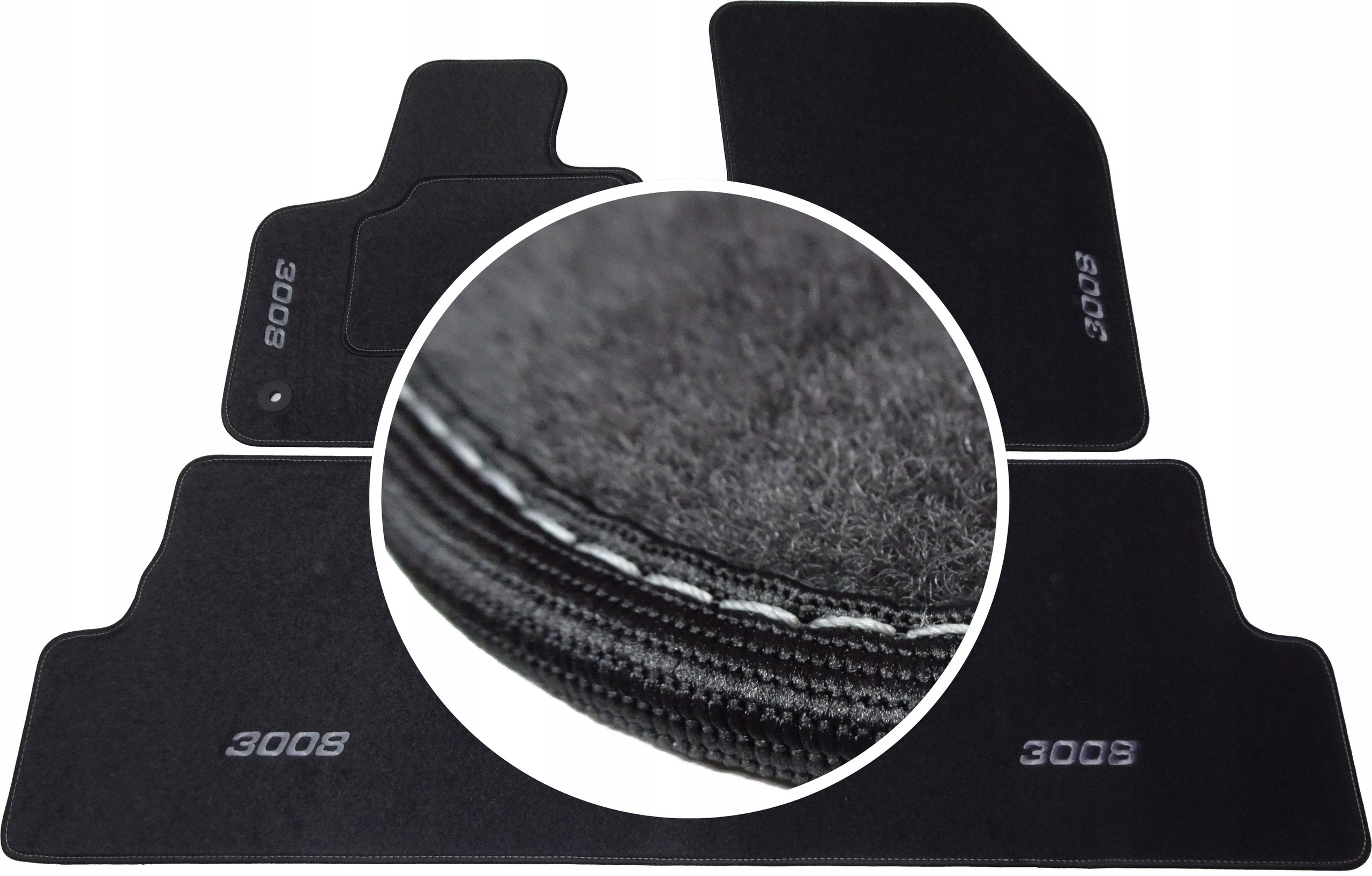 PEUGEOT 3008 II від 16R килимки CLASSIC + вишивка CH4