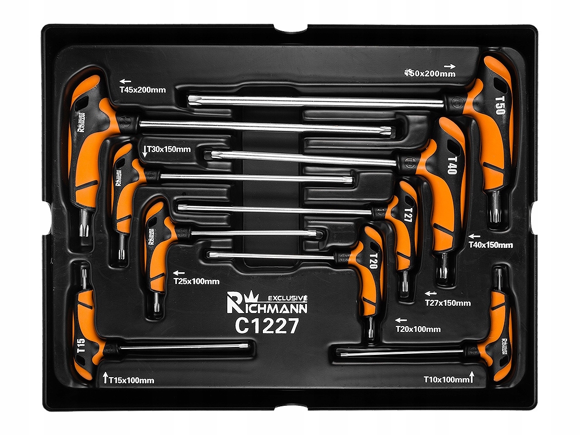 WKLAD KLUCZE TRZPIENIOWE TORX 9SZT RICHMANN C1227