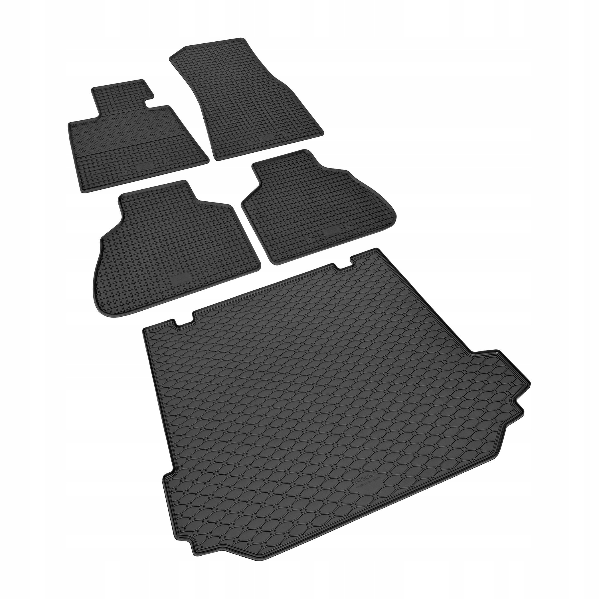 Zestaw dywaników do BMW X5 G05 od 2018 - dywaniki gumowe i mata bagażnikowa