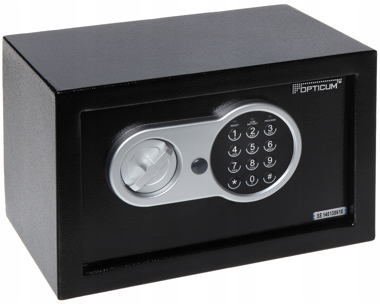 

Sejf na zamek elektroniczny i klucz Opti-samson