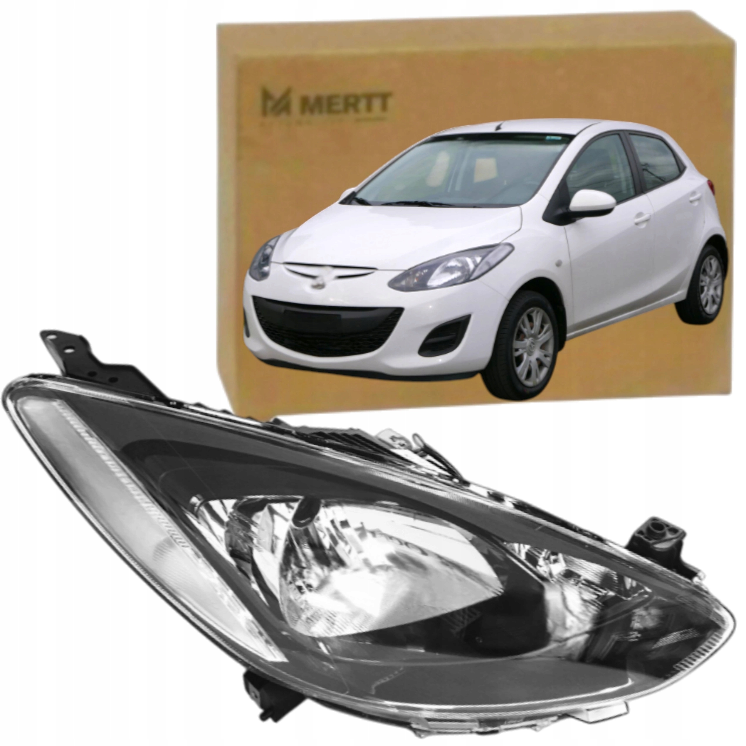 Světlomet Světlo Přední Pravá D651-52-0L0D H4 Mazda 2 2007-2014