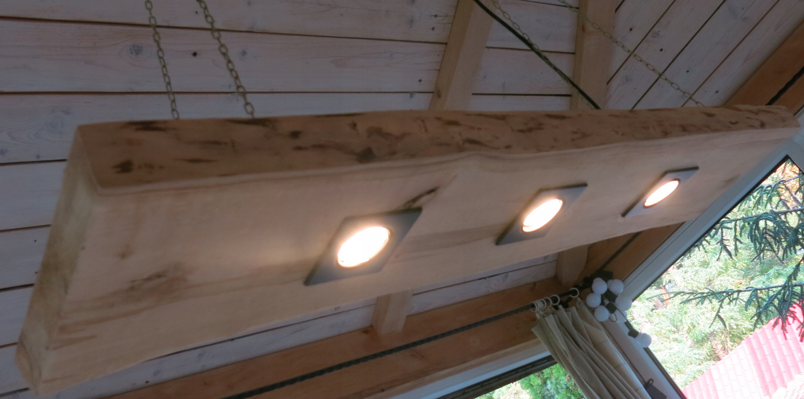 Lampa drewniana wisząca led olcha Marka inna