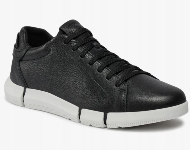 Geox Pánské Sportovní Boty Černé Kožené 40 Ž3D