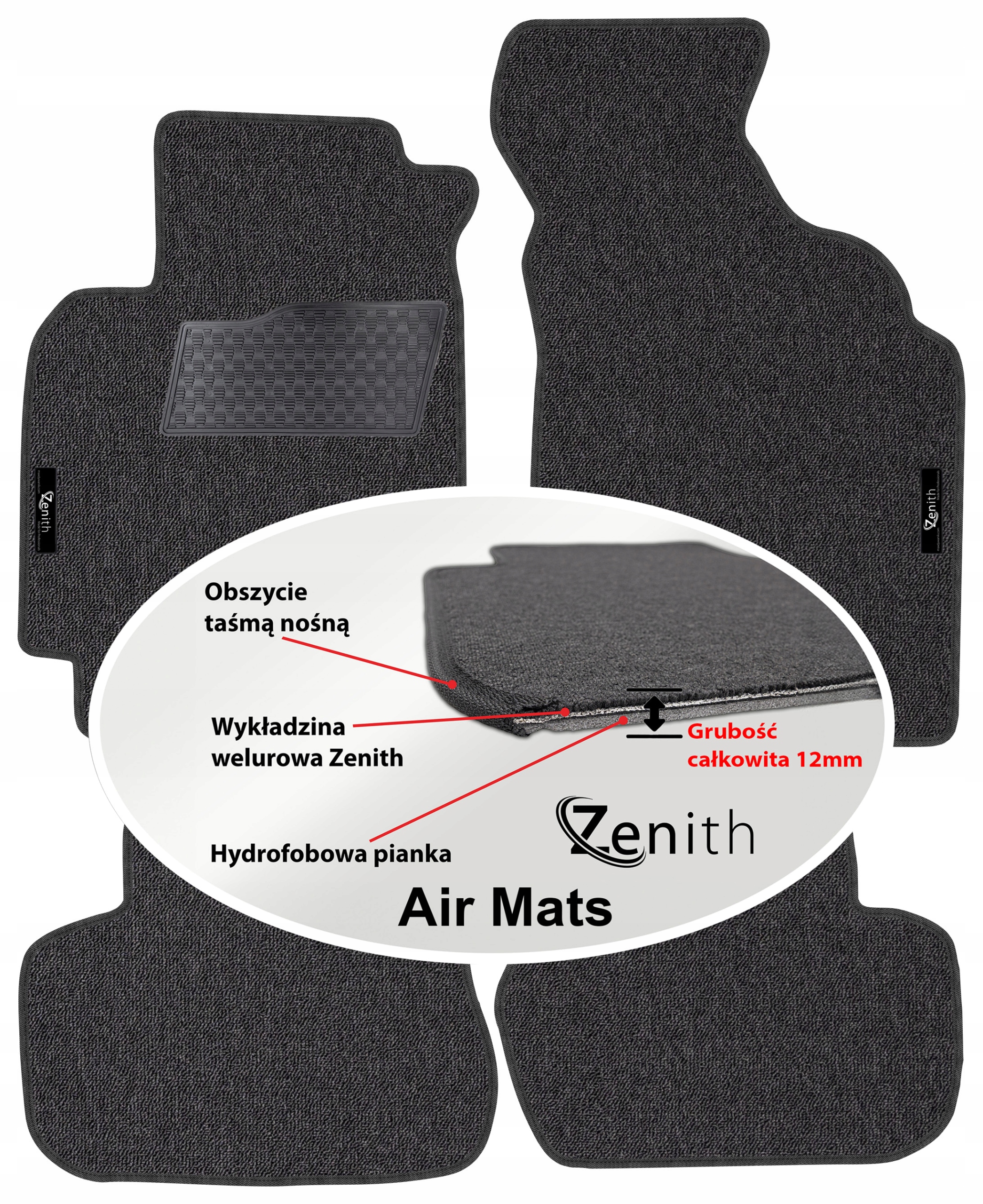 Honda Hr-v I 3D 1999-2006 Velurové koberce do auta Zenith Air Mats