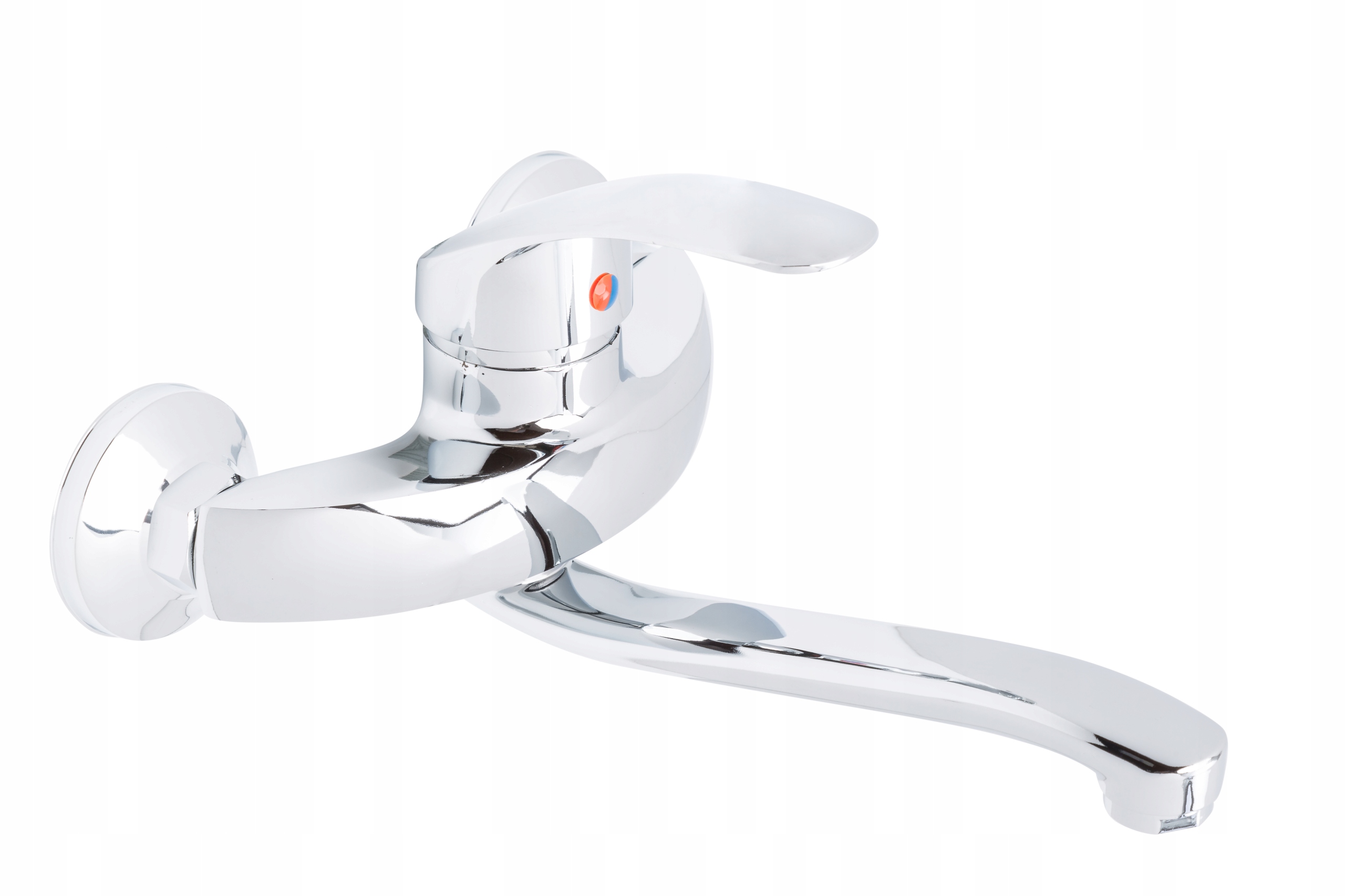 Bateria umywalkowa ścienna Boston srebrny