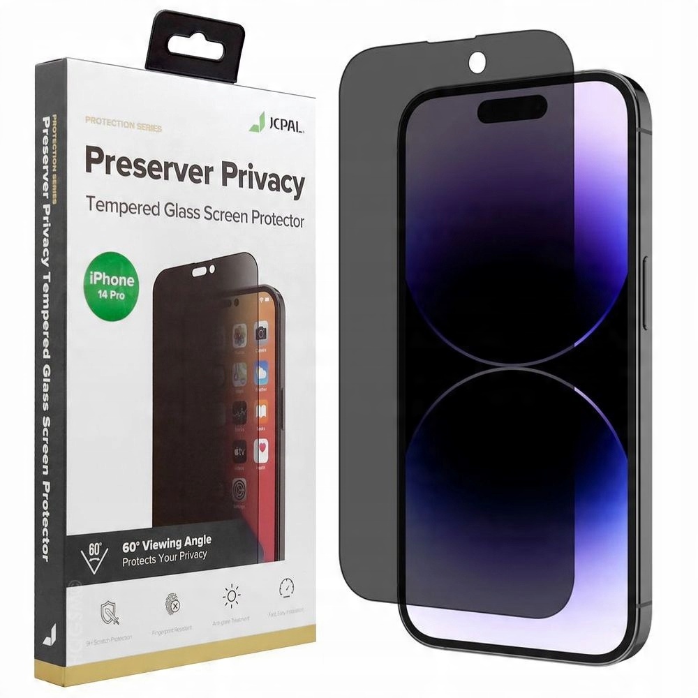 

Jcpal Privacy Szkło Prywatyzujące do iPhone 14 Pro