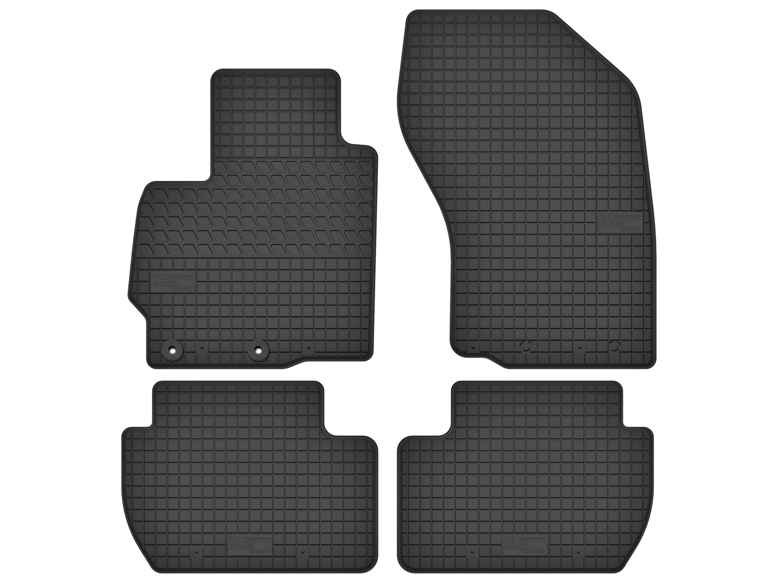 Dywaniki gumowe do Peugeot 4007 2007-2012 komplet 4 szt. na wymiar rant