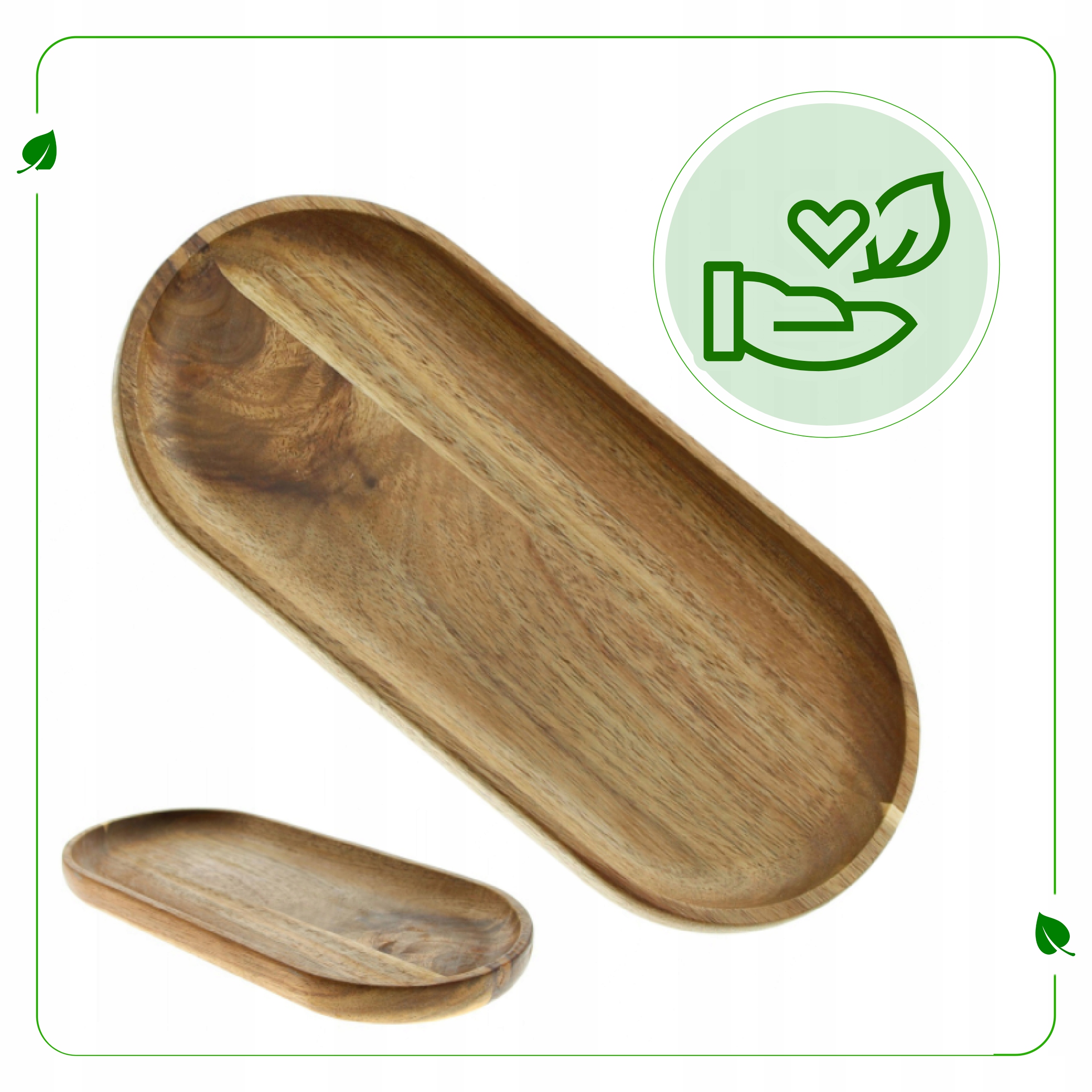 PATERA TALERZ DREWNIANY Z AKACJI DO SERWOWANIA Marka MPLCo