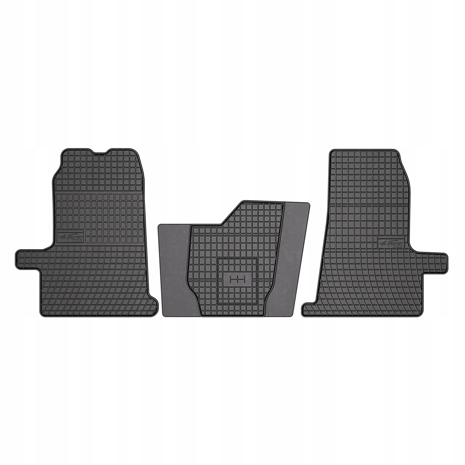 Dywaniki gumowe Frogum elToro do Ford Transit V 2000-2013 przód 3 szt. rant