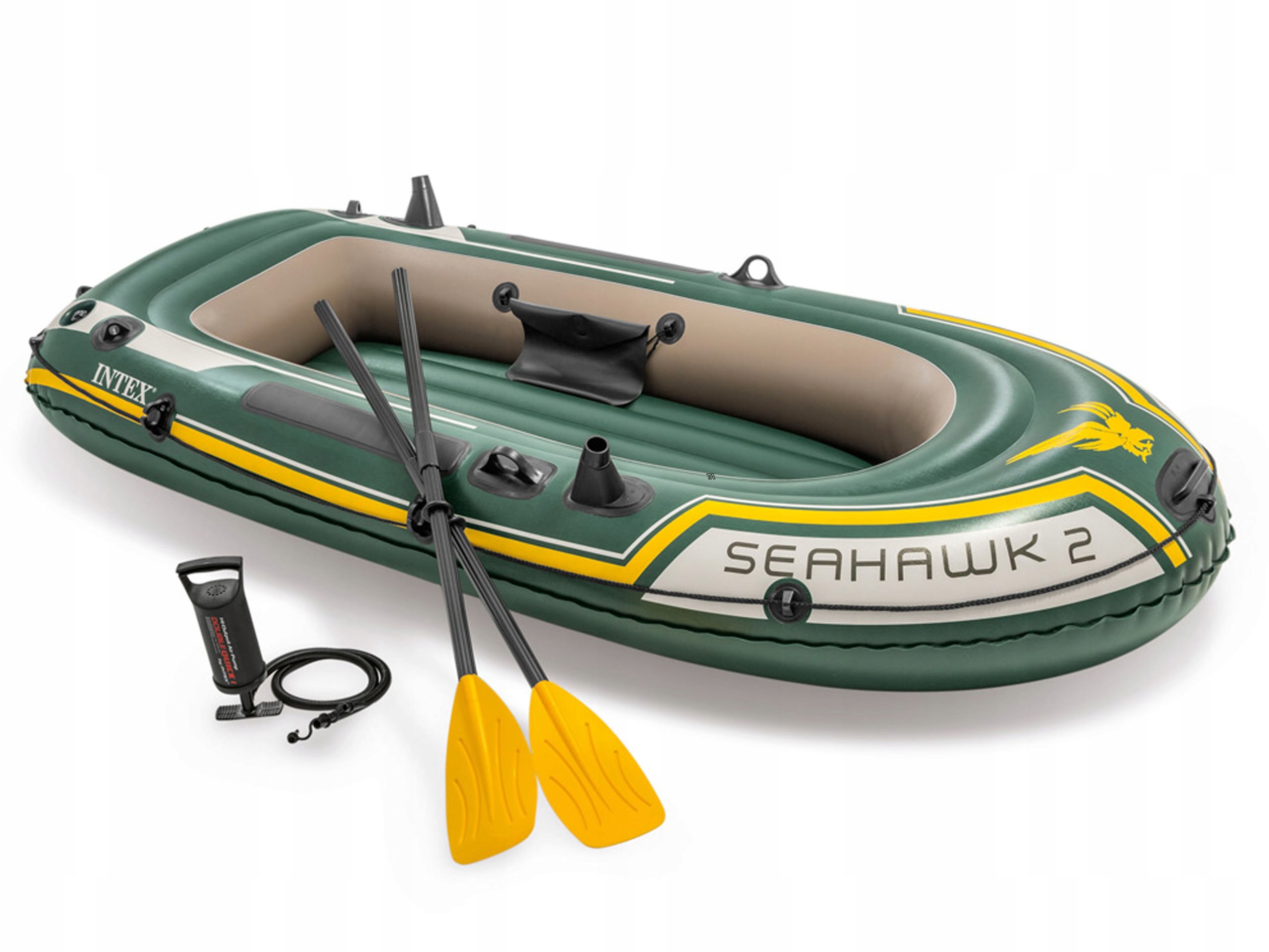 PONTON INTEX SEAHAWK 2 WIOSŁA POMPKA 236x114x41cm