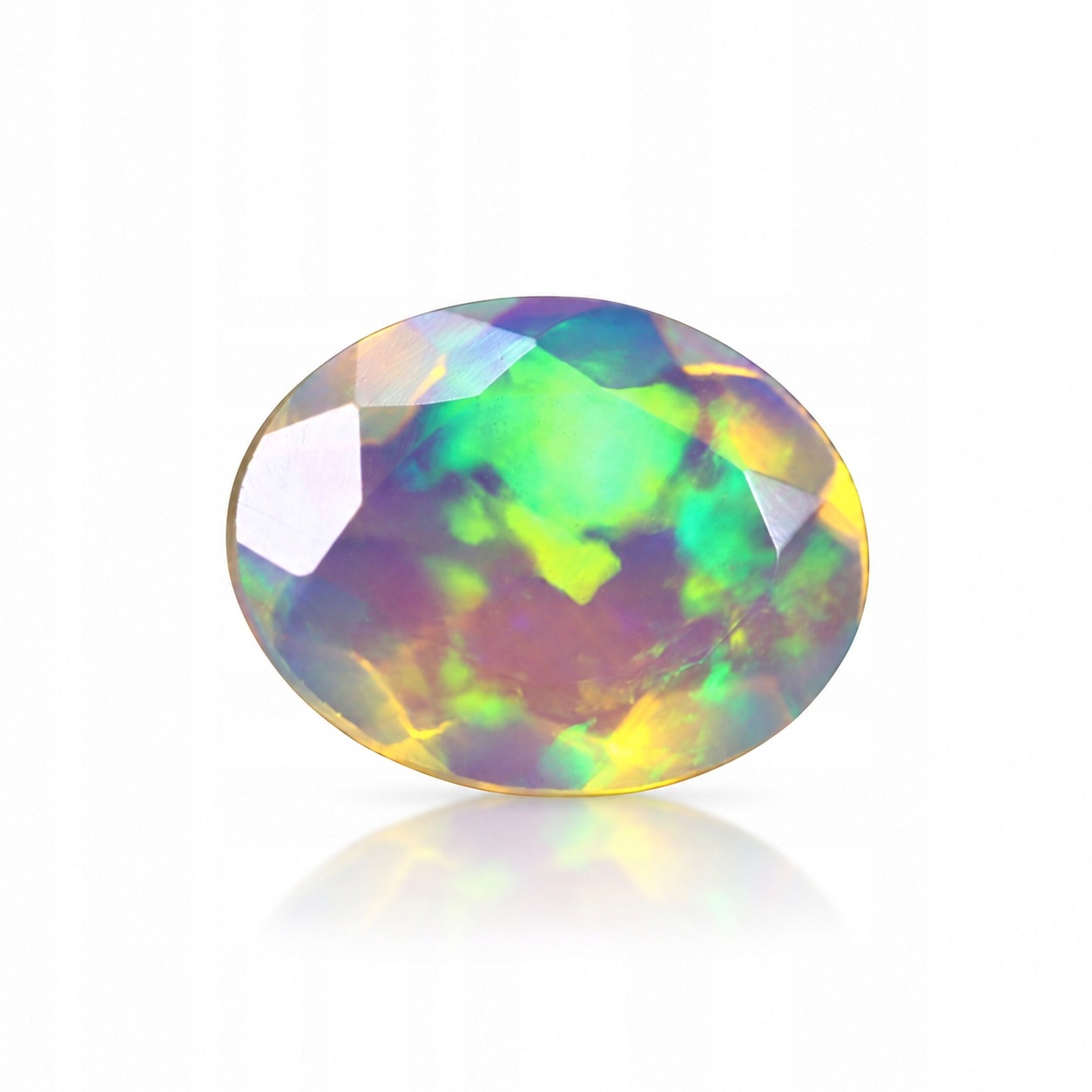 Přírodní opál 0.96 ct Ovál Etiopie certifikát Wbd