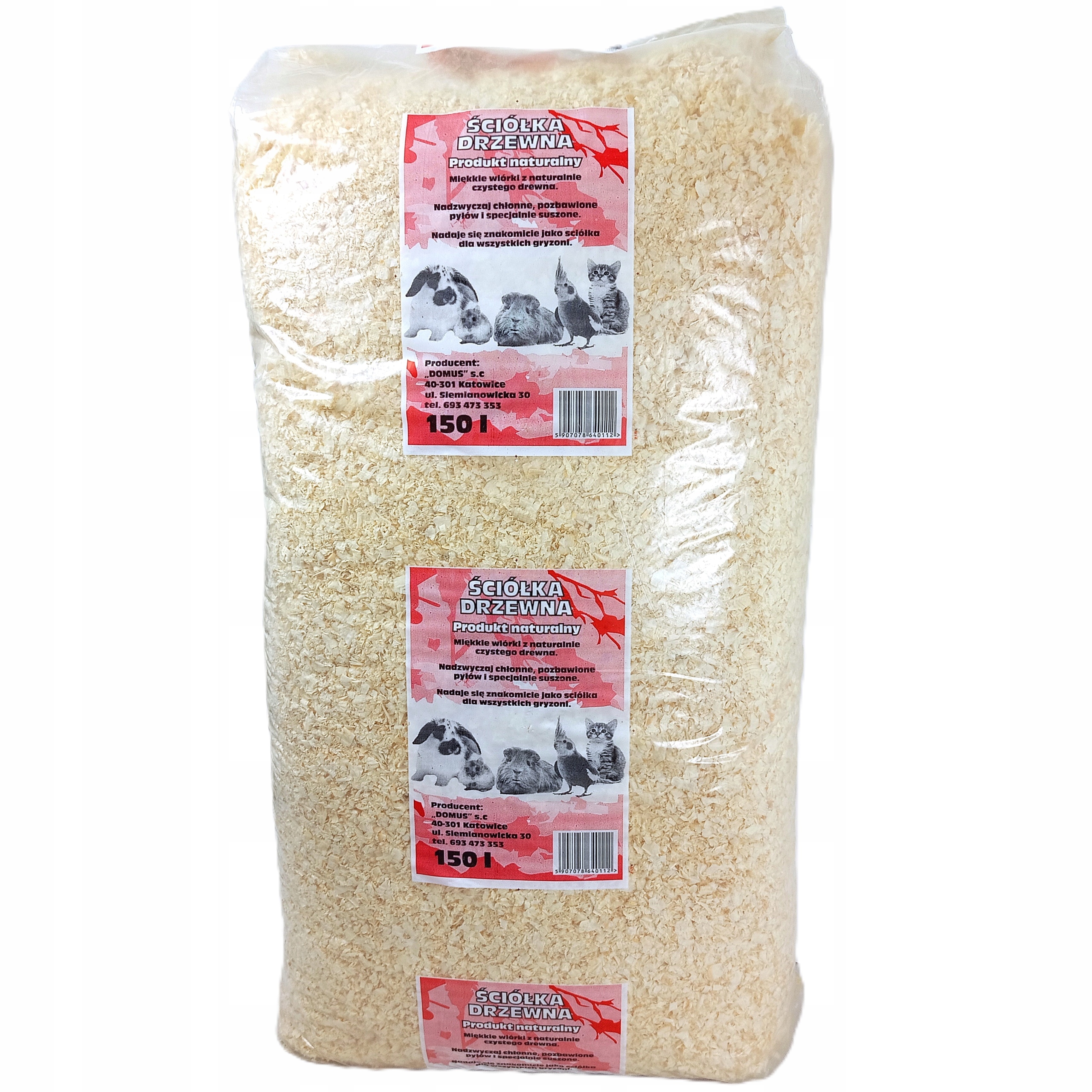 Levně Piliny hobliny Pro Hlodavce křečka myšky Králíka Přírodní silné 150 l