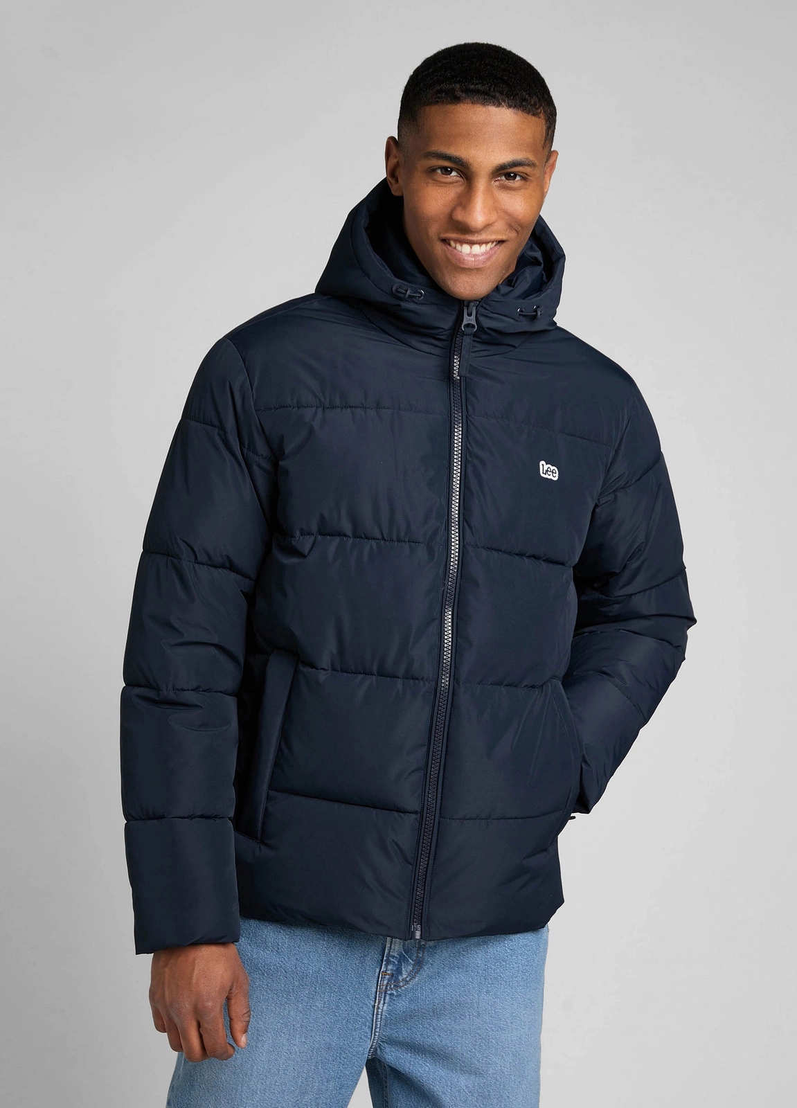 Pánská péřová bunda Lee Puffer Jacket Sky Captain L87NNYHY 112322399 XL