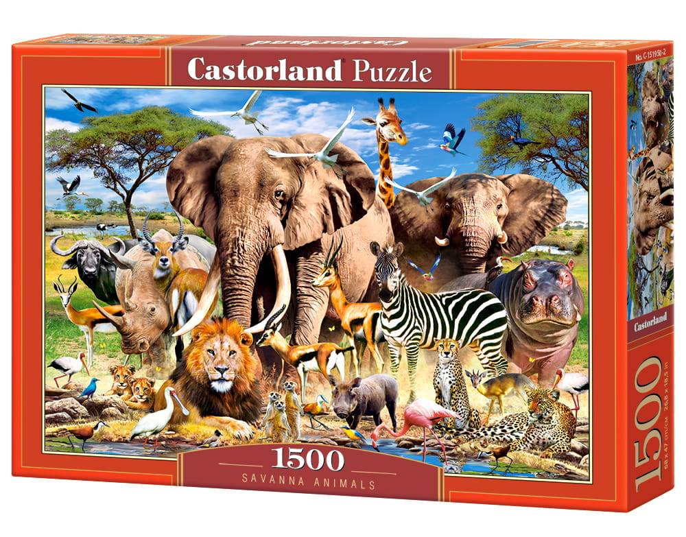 

Puzzle 1500 Castorland savanna animals