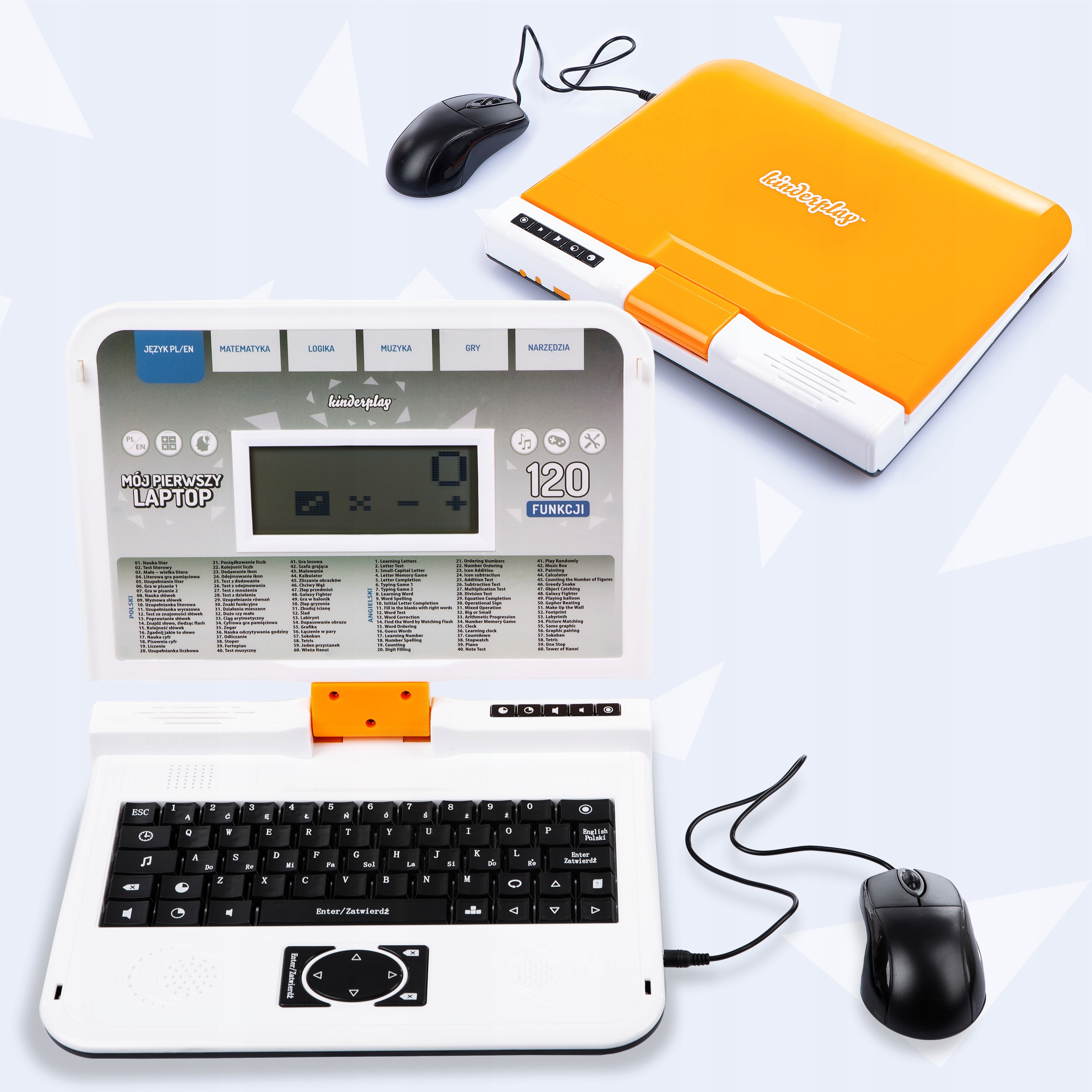 LAPTOP DLA DZIECI EDUKACYJNY NAUKA LITEREK LICZENIA ANGIELSKIEGO OBRACANY Płeć chłopcy dziewczynki
