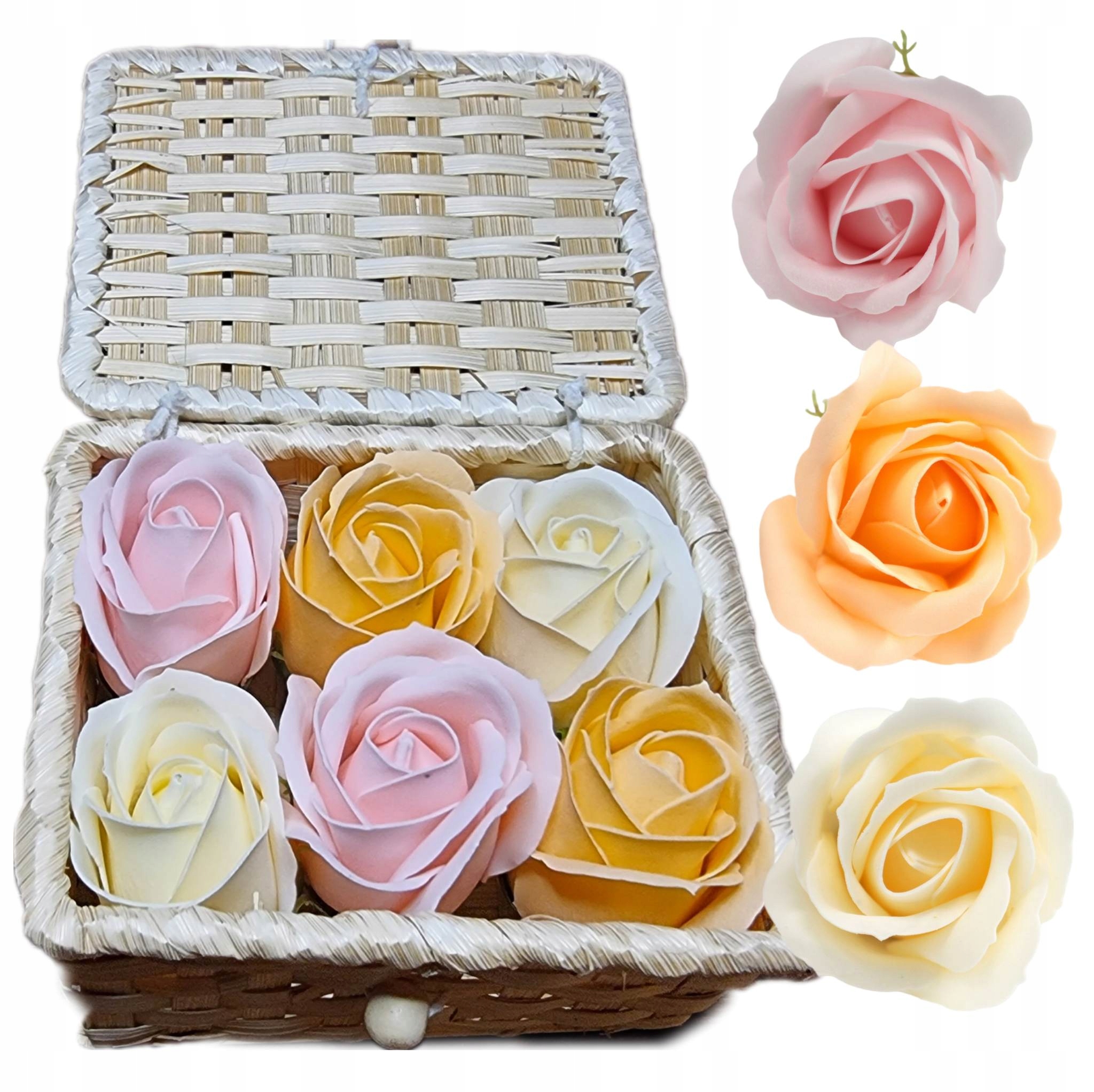 

Pachnący Flower Box z Mydlanymi Różami