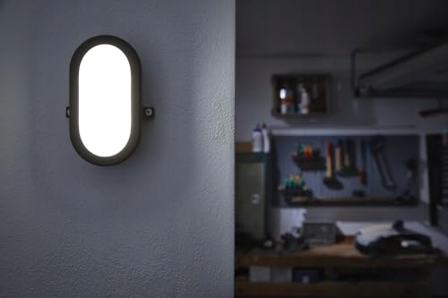 OSRAM Lampa Ścienna LED Do Garażu Piwnicy Czarna Odporna 11W IP54 IK06 — miniatura 4