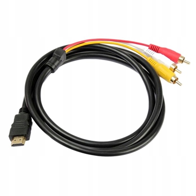 Kabel HDMI - 3 RCA Chinch 1.5m Marka bez marki