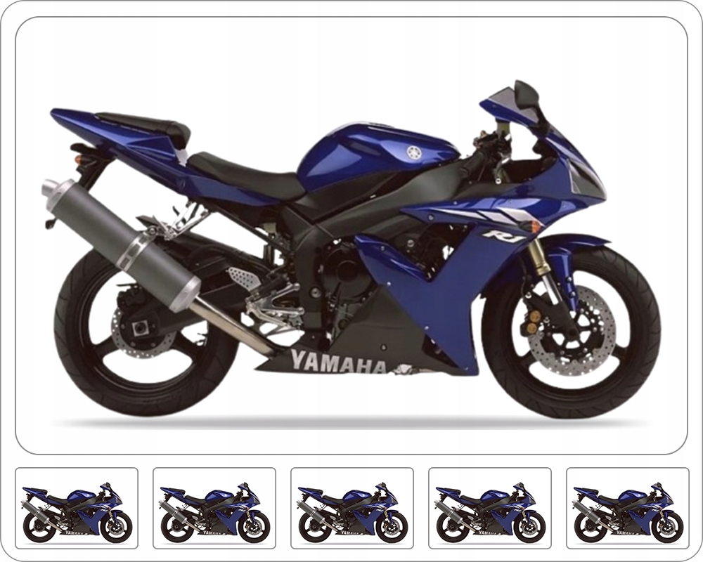Samolepky Juula Na Motocykl Pro Yamaha Yzf R1 2003 Modré RN09