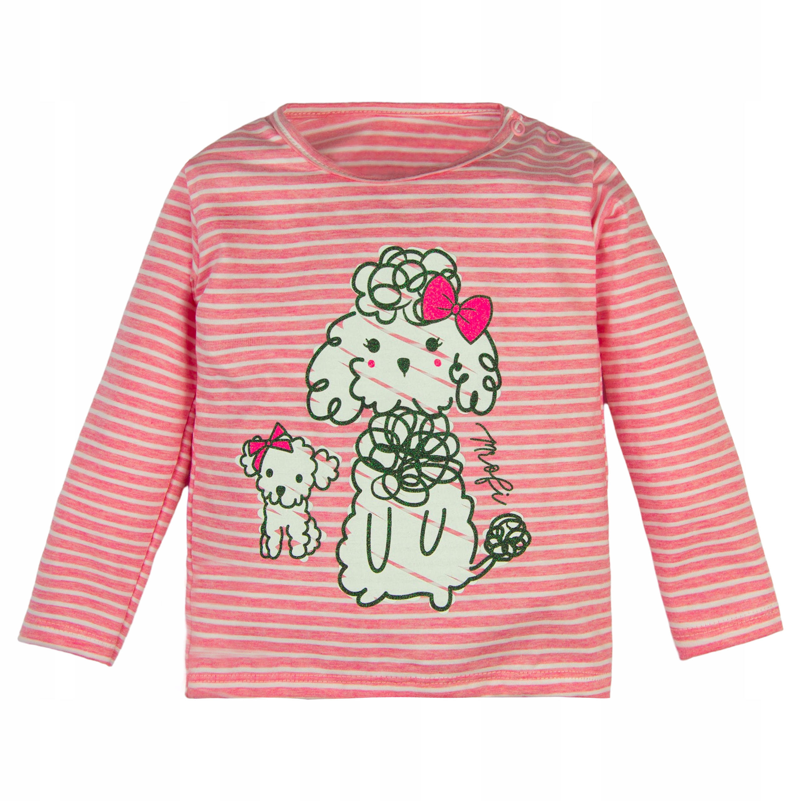 BLUZKA W PASKI Z PIESKIEM 86 długi rękaw BROKAT