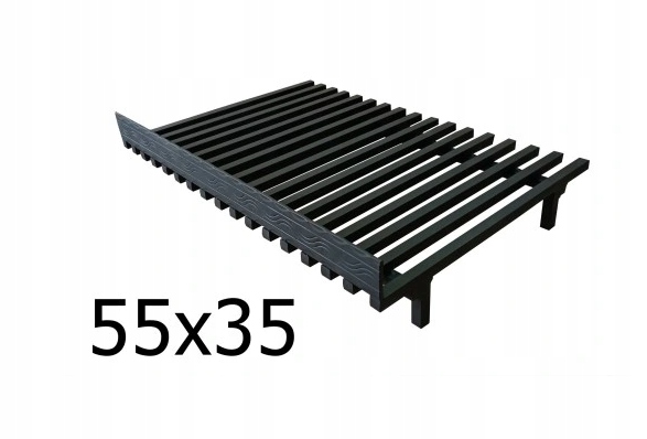 Stojací rošt do krbu 55x35 cm s obmedzovačom plotu