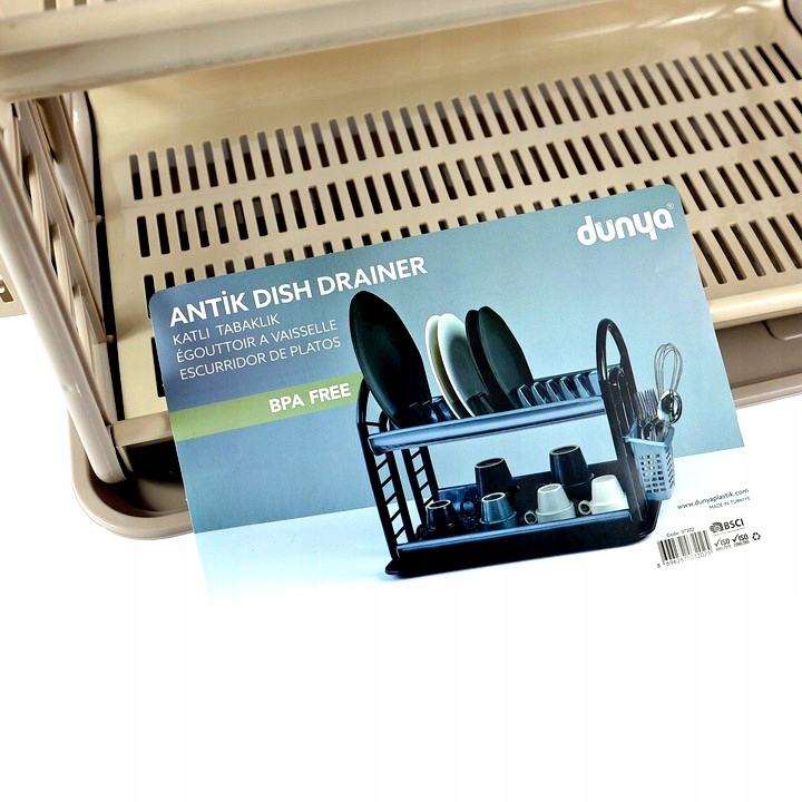 SUSZARKA DO NACZYŃ DWUPOZIOMOWA OCIEKACZ TALERZE Marka Dunya