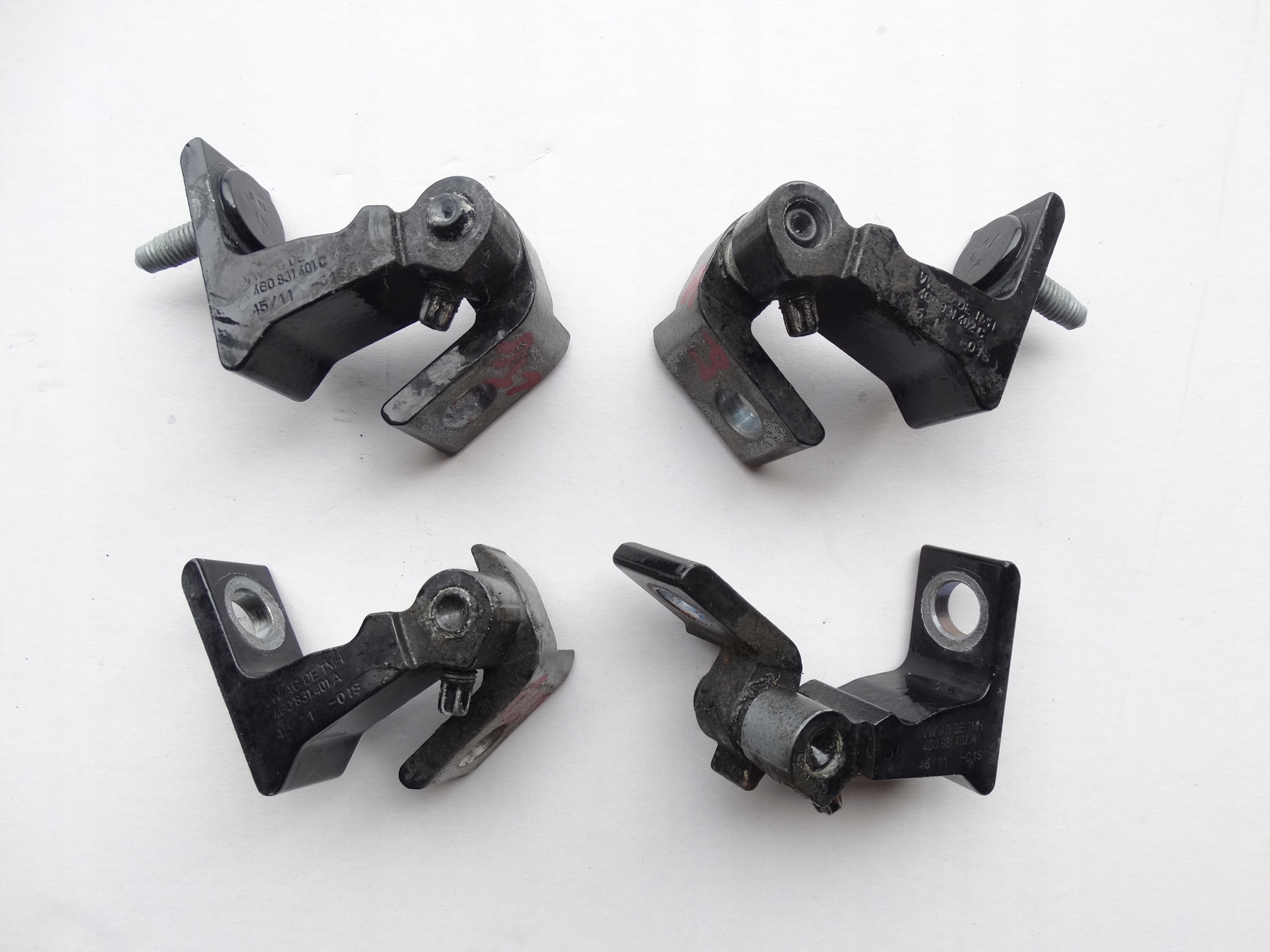 AUDI A6 C7 11-18 hinge hinges door right rear part upper lower KOMPLET black