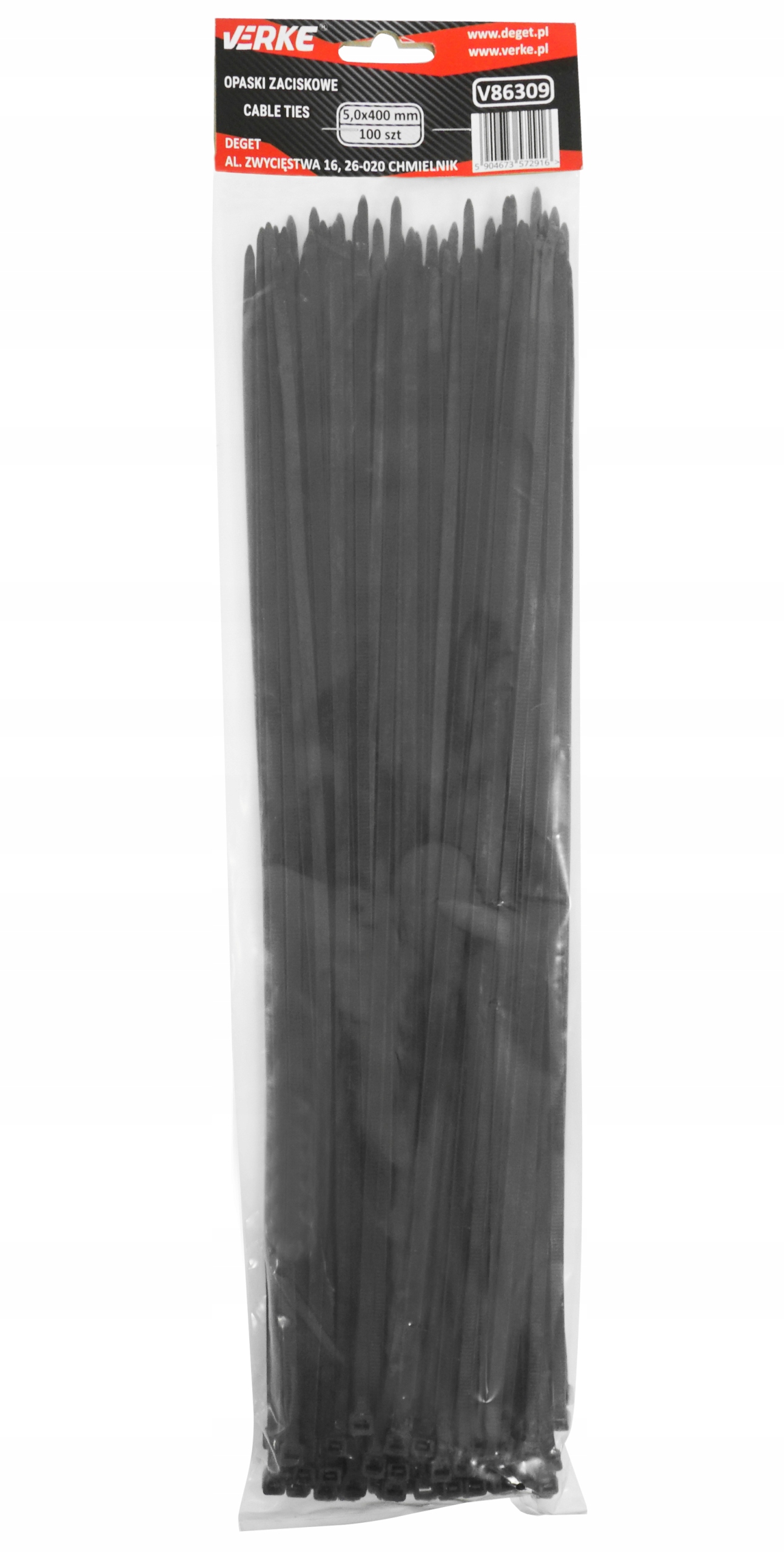 OPASKI ZACISKOWE KABLOWE TRYTKI TRYTYTKI 5,0 x 400 mm ZESTAW TRYTEK OPASEK EAN (GTIN) 5904673572916