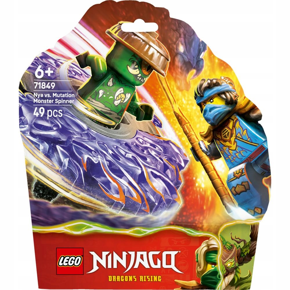 Lego Ninjago Nya kontra zmutowany potwór na spinnerze 71849