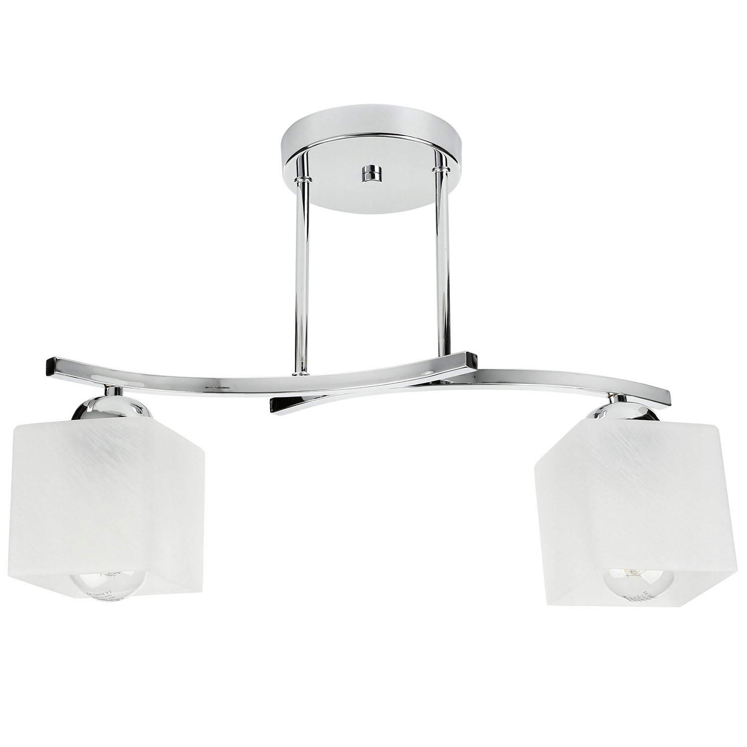 

Nowoczesna lampa sufitowa wisząca żyrandol chrom