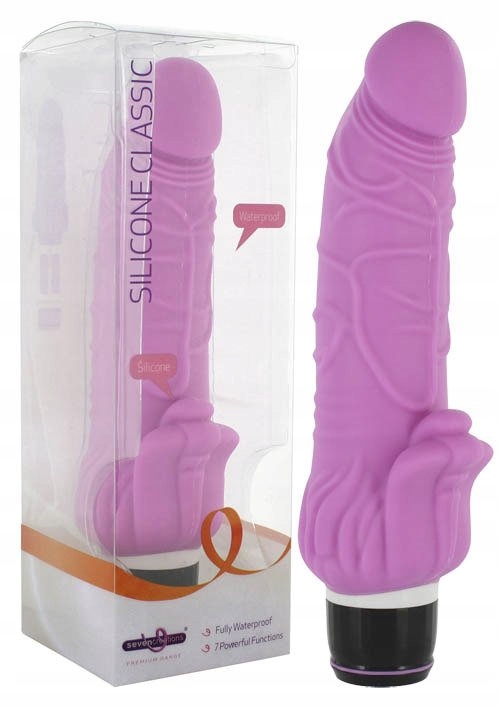

Silicone Classic Ze Stymulatorem Łechtaczki 20CM