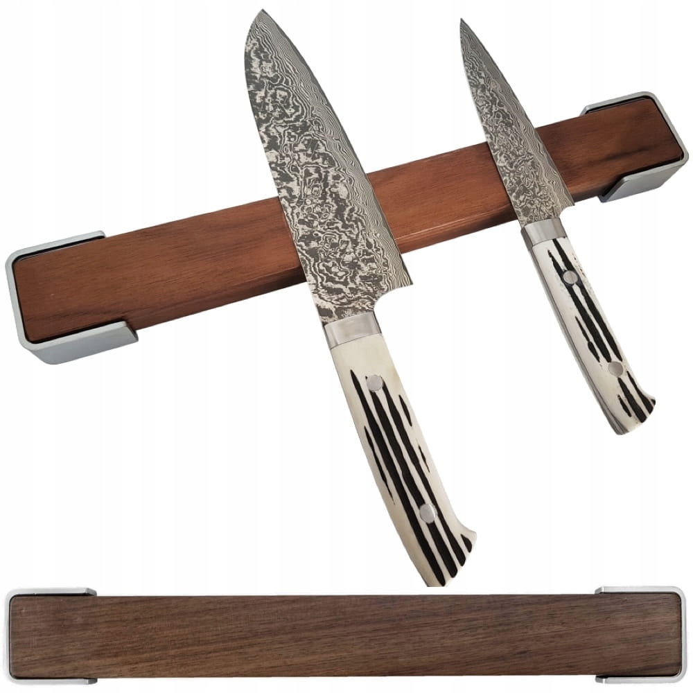 Bisbell Drevená magnetická lišta na nože s orechmi 35 cm 350 mm