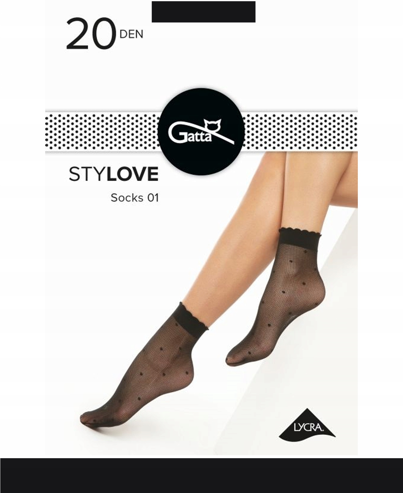 

Gatta Stylove 01 Skarpetki damskie k.:Nero r.:UNI