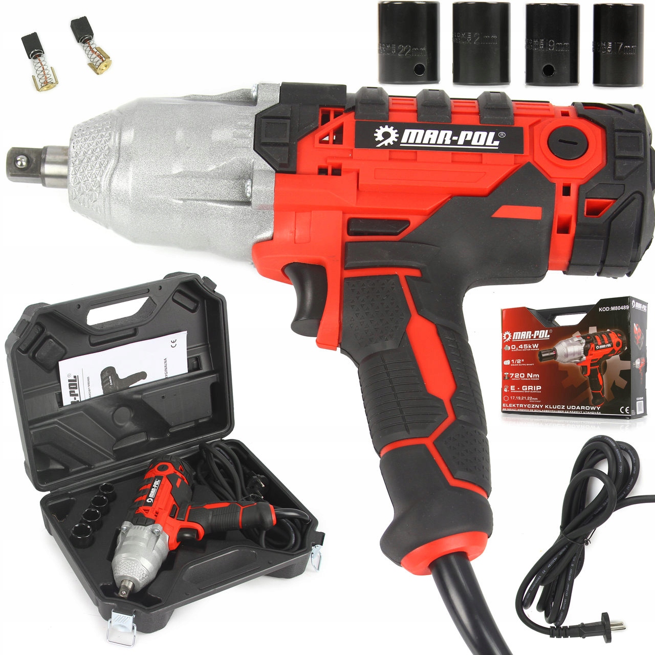 KLUCZ ELEKTRYCZNY UDAROWY DO KÓŁ 1/2"