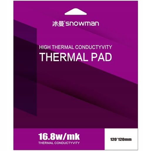 Termovodivá páska termopad Snowman 16.8 W/mK 120x120 3.0 mm
