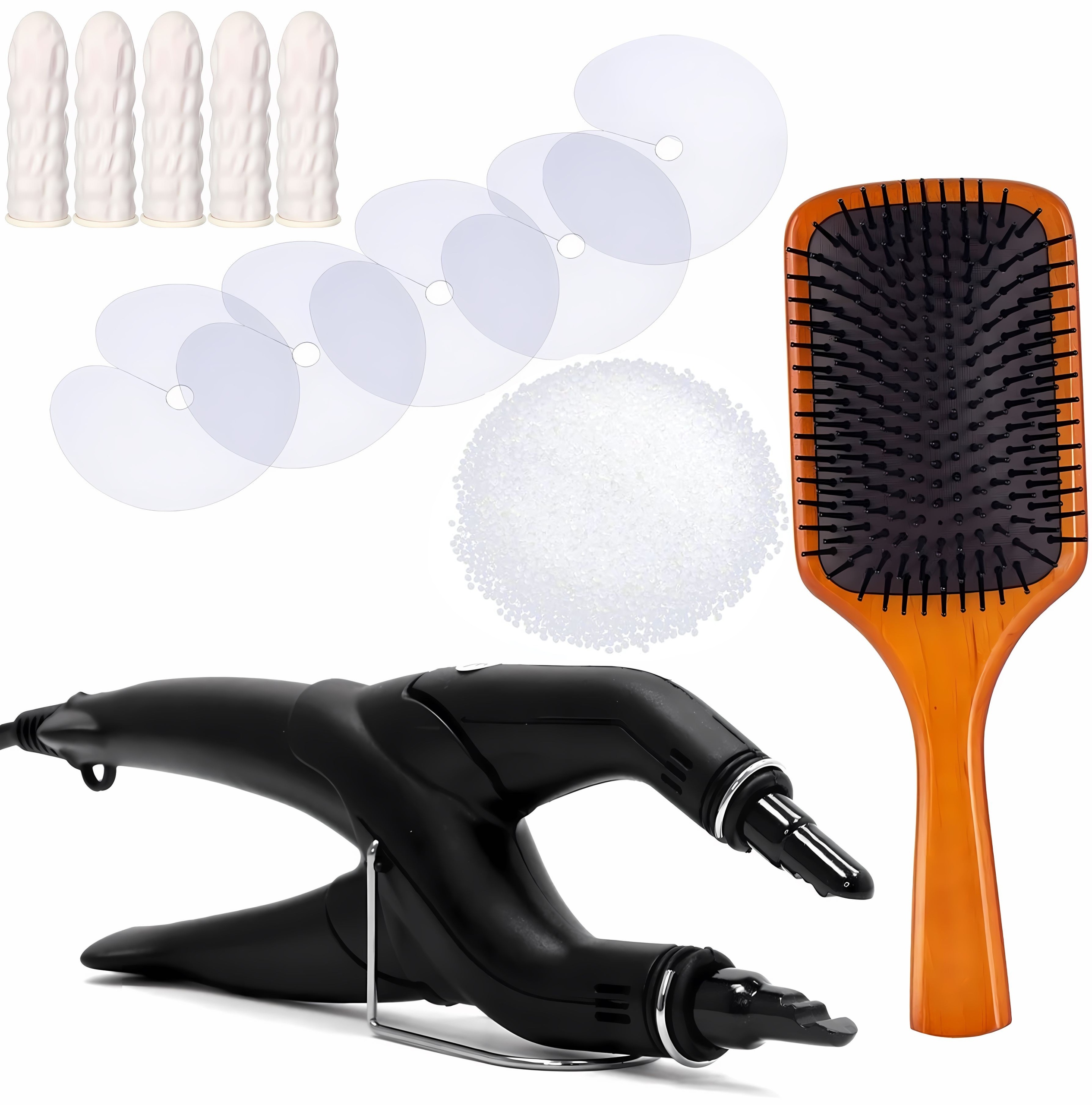 ZGRZEWARKA PRZEDŁUŻANIE WŁOSÓW SZCZYPCE KERATYNA