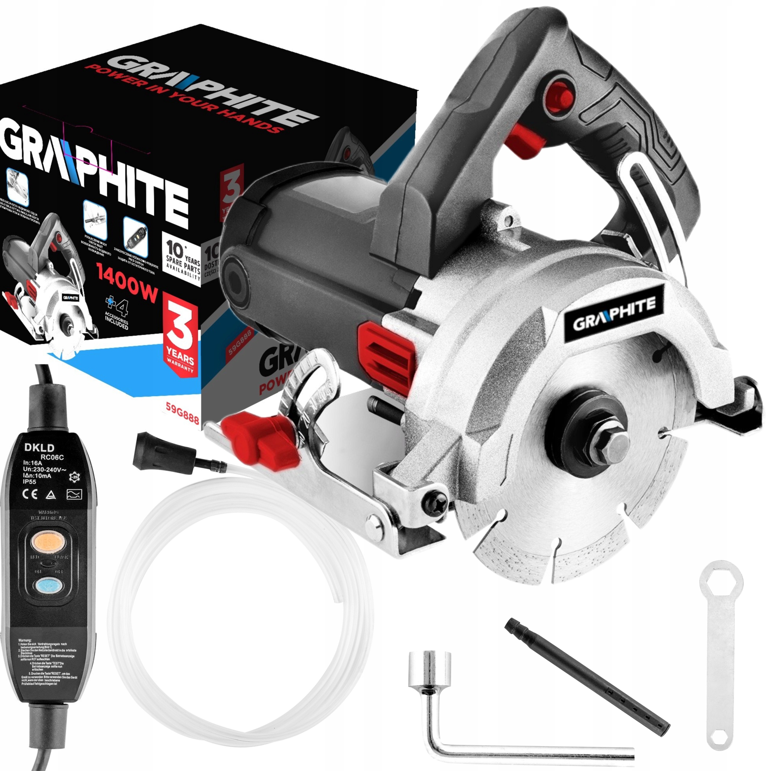 

Przecinarka do gresu i kamienia 1400W 125mm 59G888