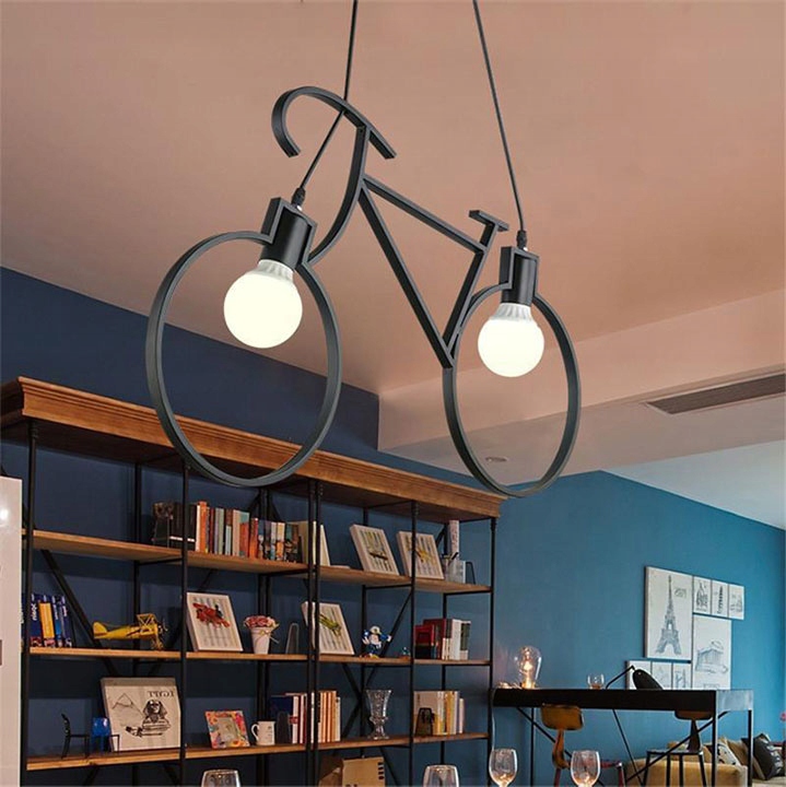 STROPNÍ LAMPY LUSTRY BIKE 68x43 CM ČERNÁ Značka Toollight