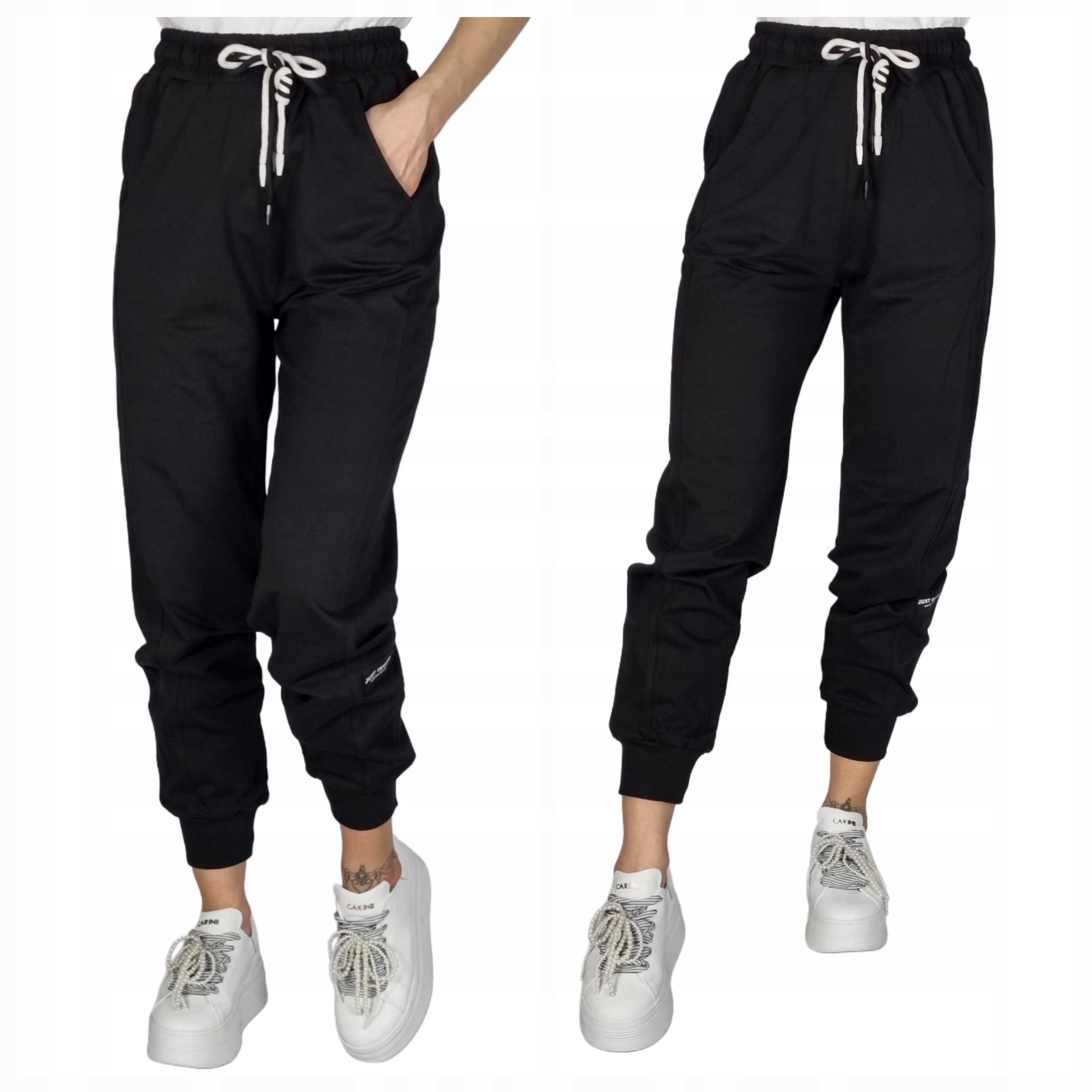 Megi Spodnie Dresowe Czarne Rozmiar S-m