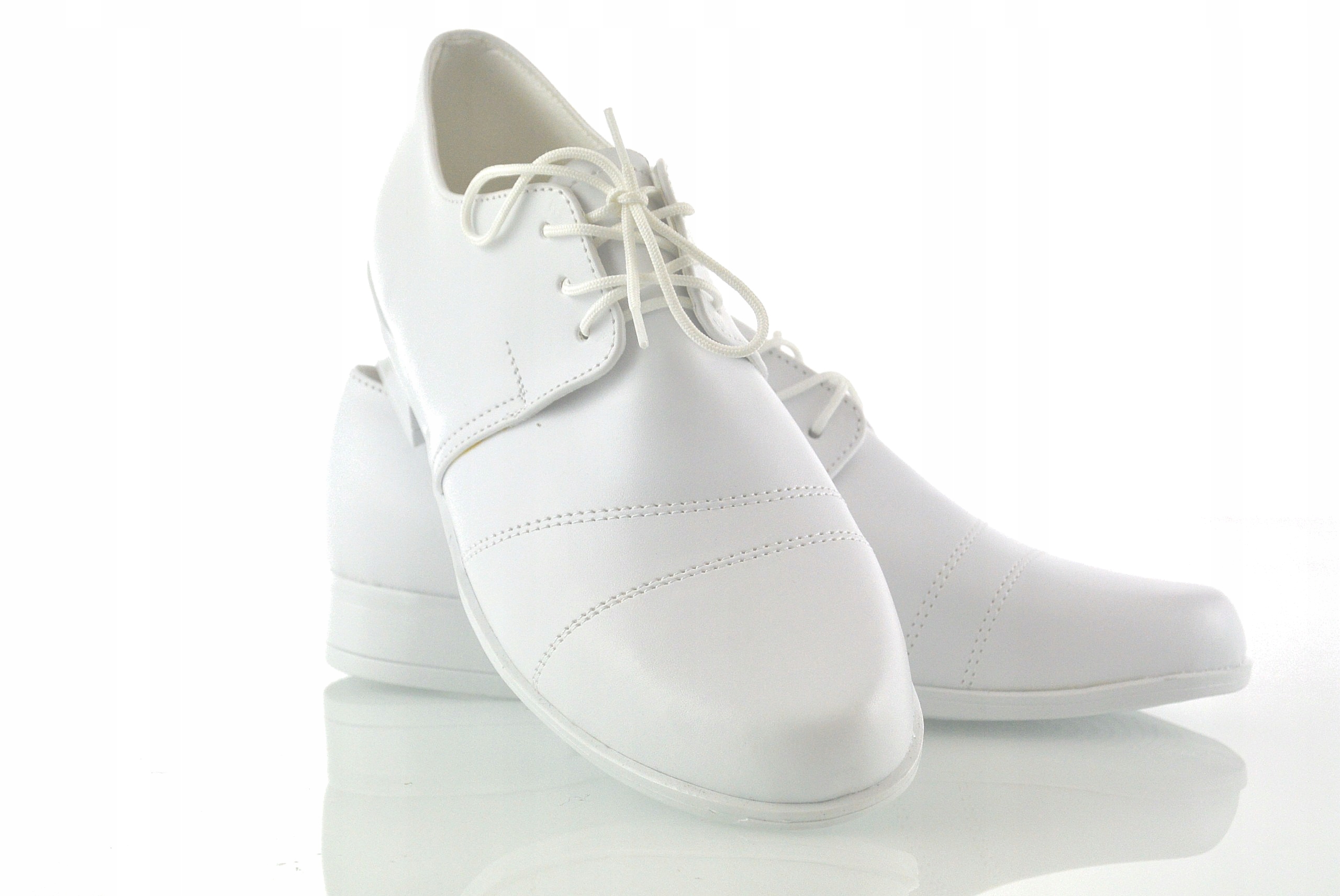 BIAŁE BUTY KOMUNIJNE CHŁOPIĘCE dziecięce PL r.25